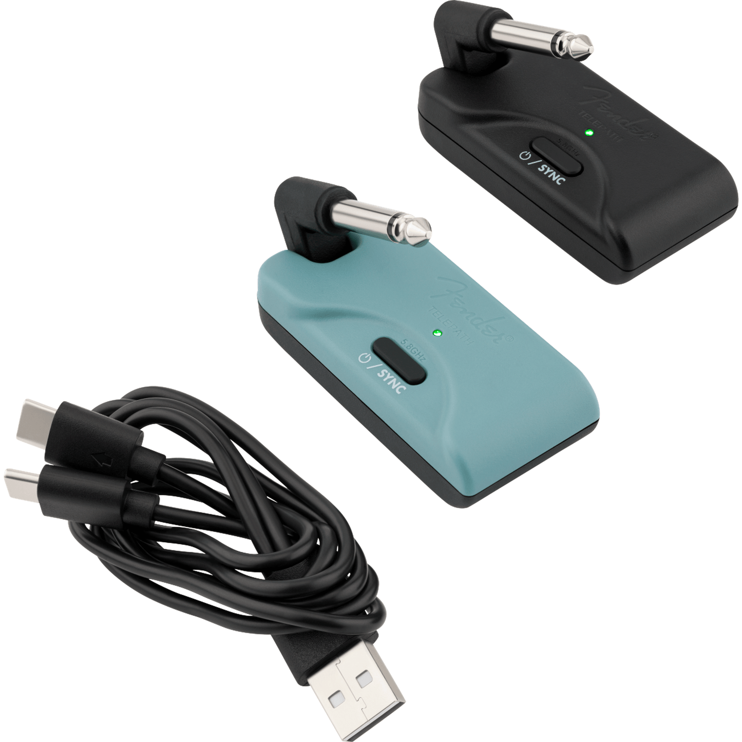 Fender Telepath Wireless System - Mystic Ice Blue and Black-GUITAR ACCESSORIES & PARTS-Joondalup Music Centre