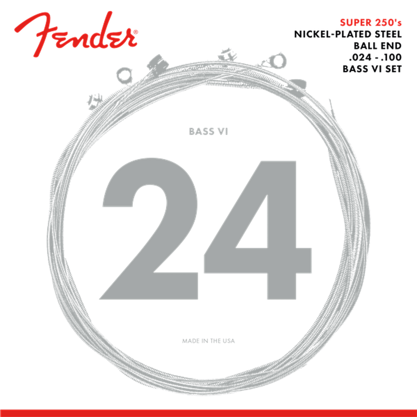 Fender Super 250 Bass VI Strings - Nickel Plated Steel