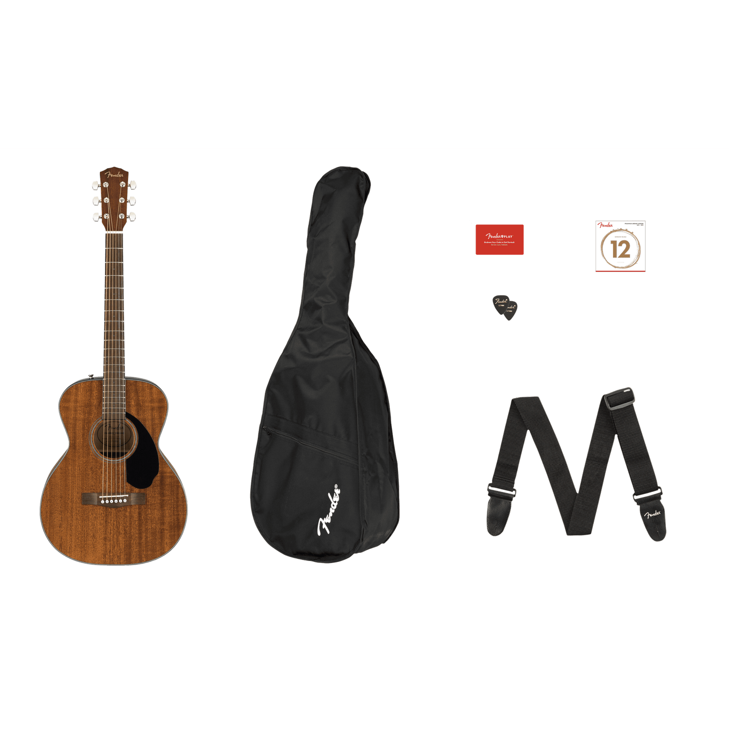 Fender CC-60S Concert V2 Acoustic Guitar Pack - Mahogany - Joondalup Music Centre