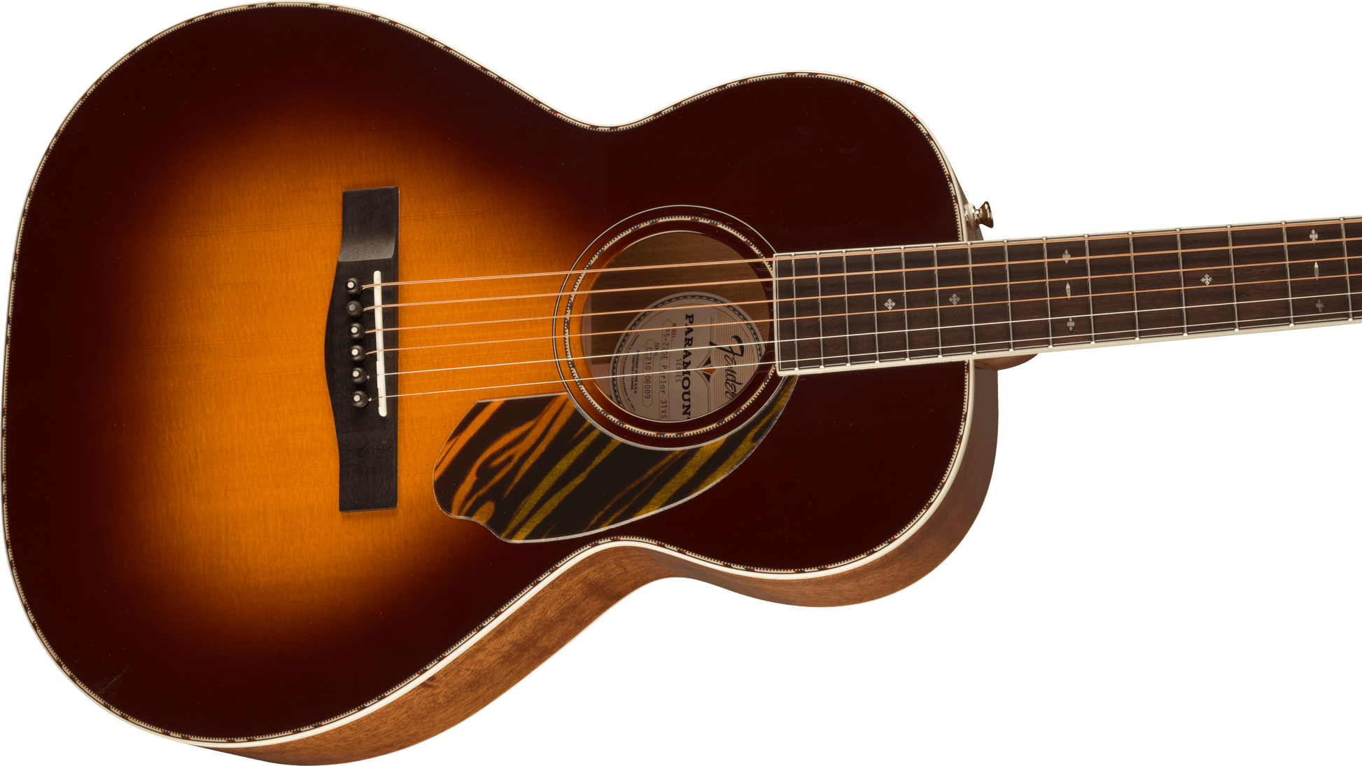 Fender PS-220E Parlor Acoustic Guitar - 3-Tone Vintage Sunburst - Joondalup Music Centre