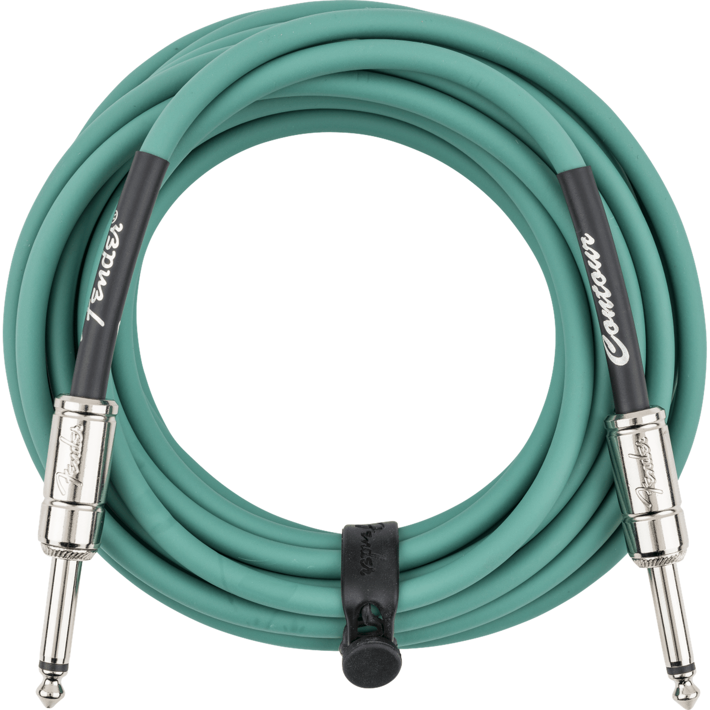 Fender Contour Instrument Cable - Sherwood Green - 18.6ft