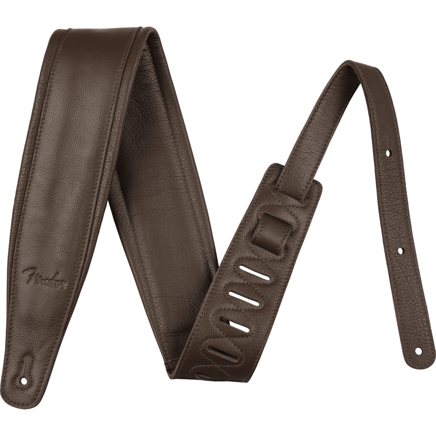 Fender Guitar Strap 3.5inch Premium Leather - Brown