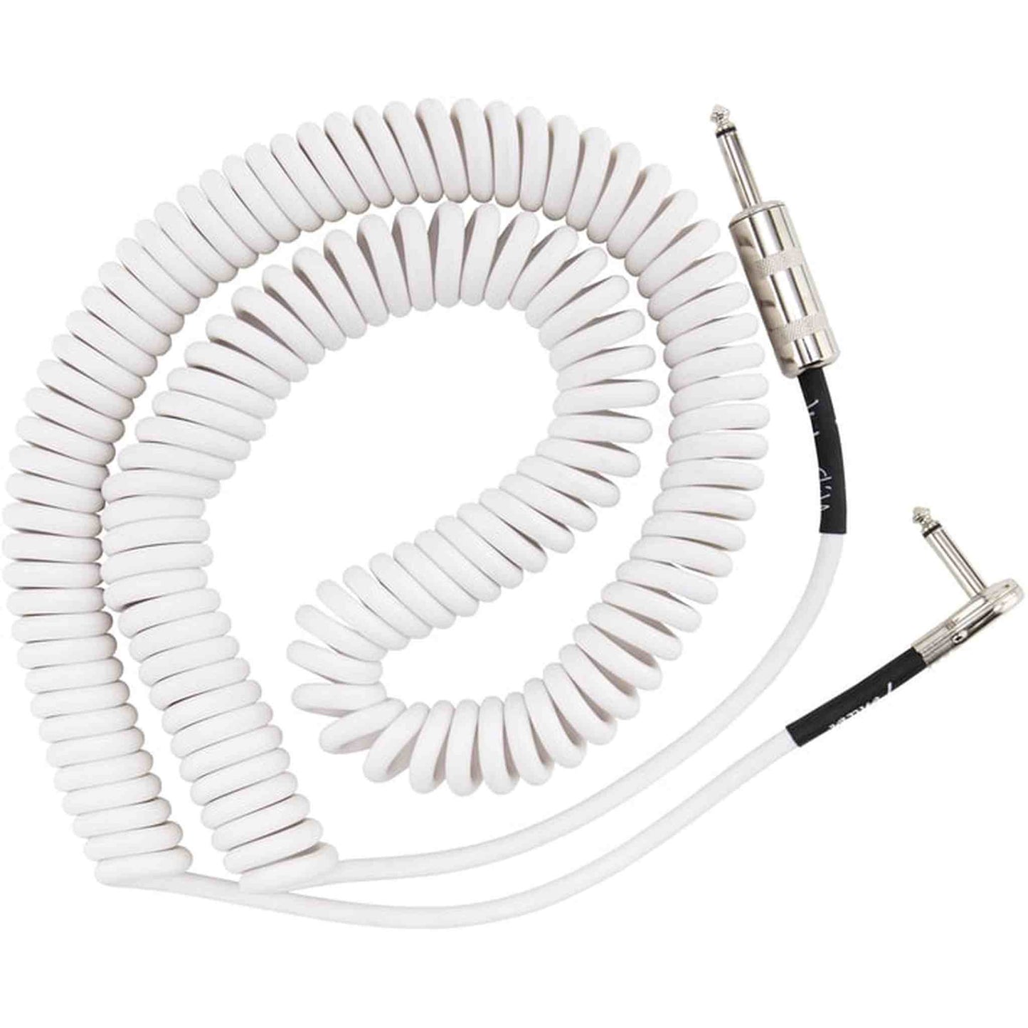 Fender Jimi Hendrix Voodoo Child Coiled Instrument Cable - White-CABLES & ADAPTORS-Joondalup Music Centre