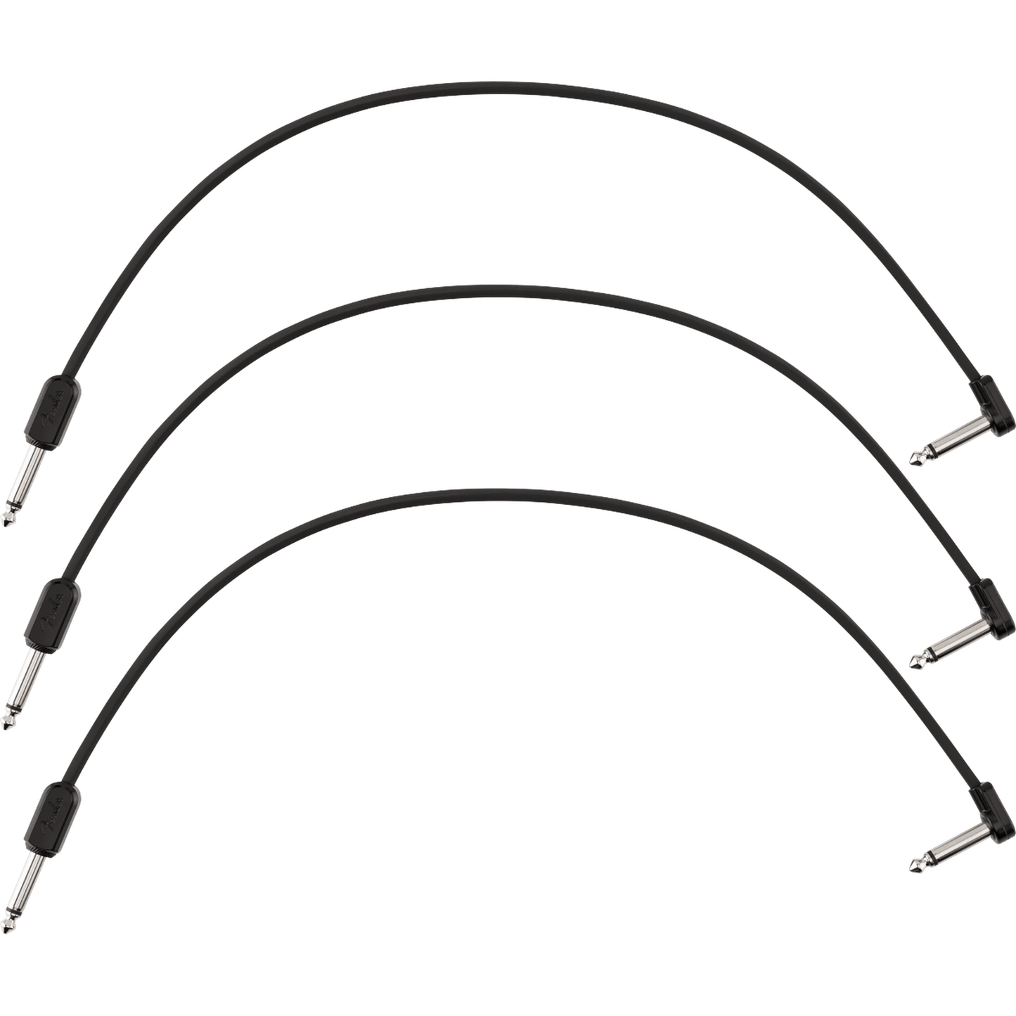 Fender Blockchain 16" Patch Cable S/RA - 3-Pack-CABLES & ADAPTORS-Joondalup Music Centre