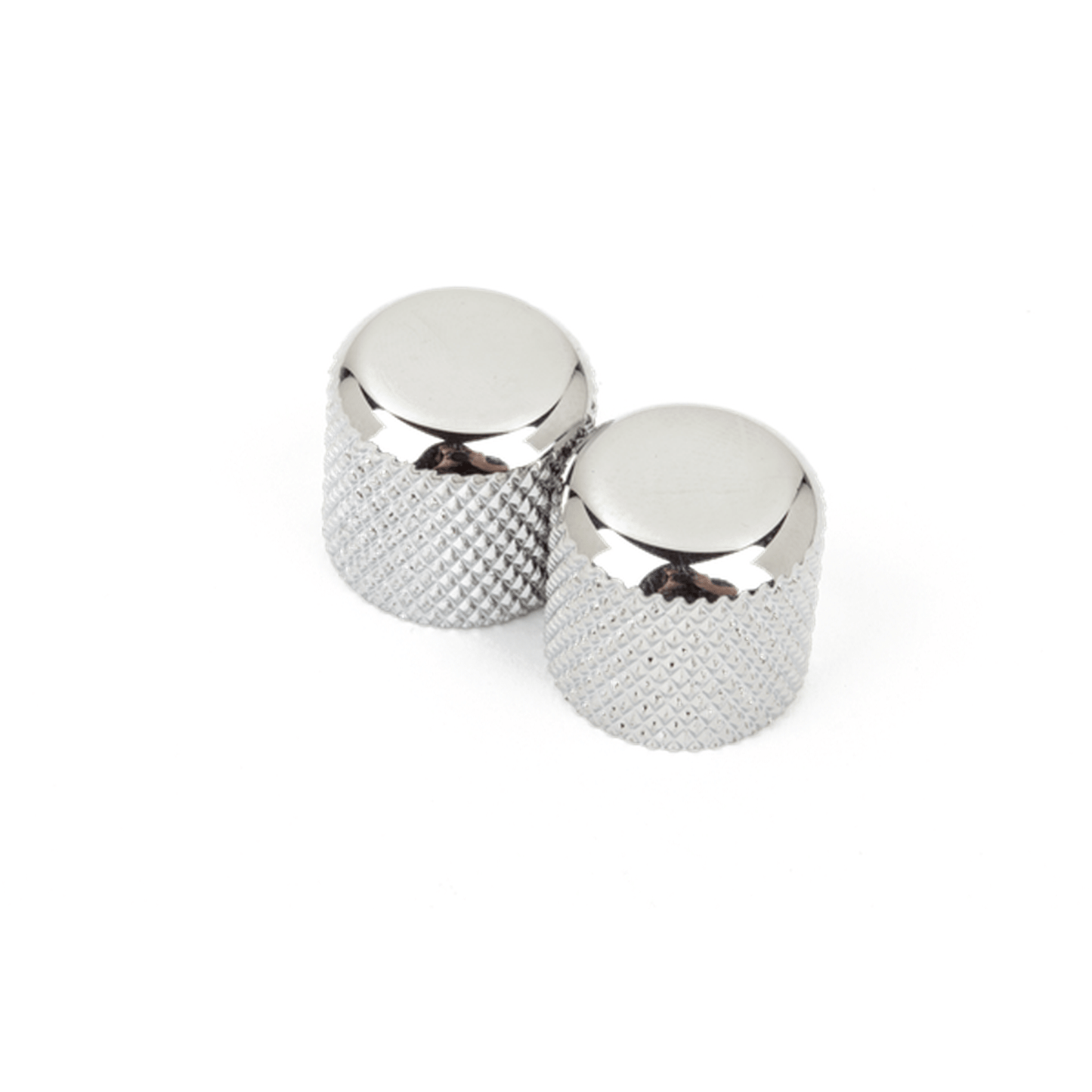 Fender Telecaster/Precision Bass Dome Knobs (Chome) (2)-GUITAR ACCESSORIES & PARTS-Joondalup Music Centre