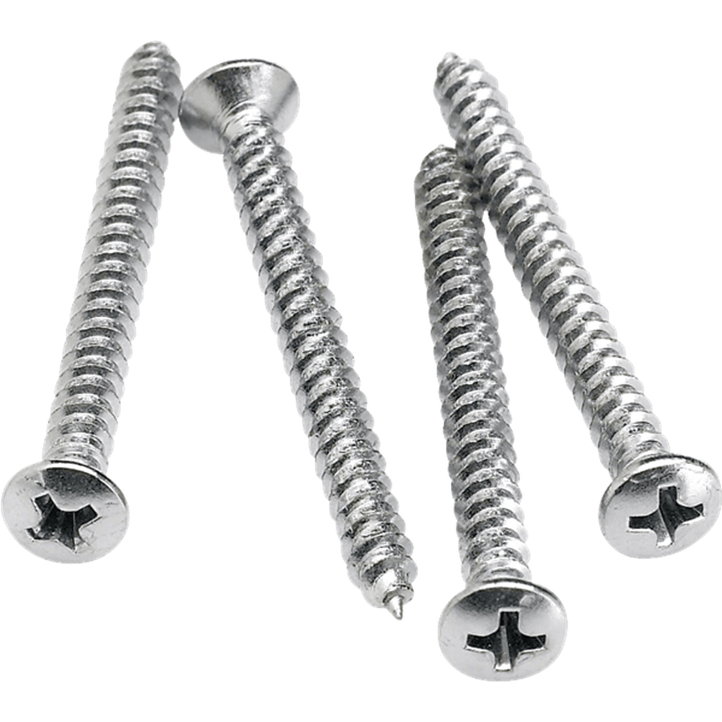 Fender Neck Mounting Screws - Chrome - 4 Pack