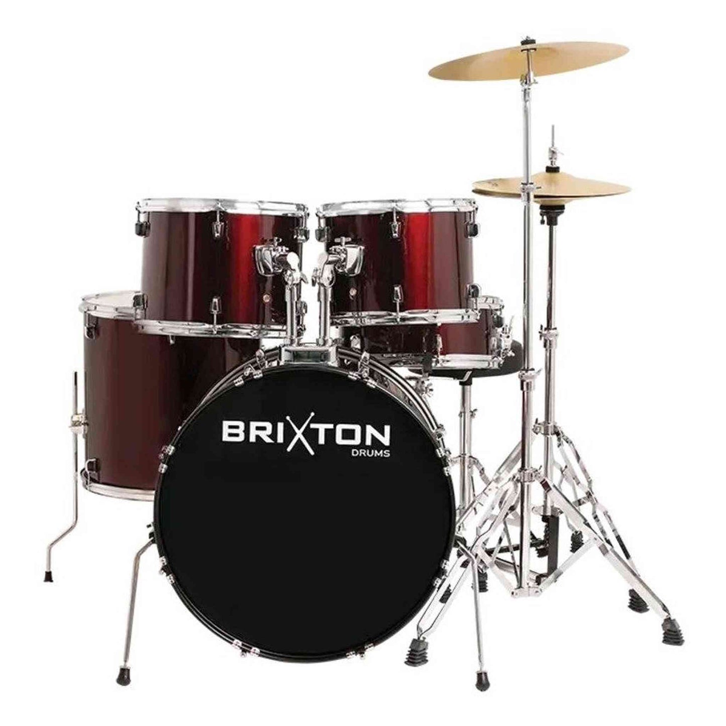 Brixton UBX25WR Drum Kit W/Cymbals - Wine Red