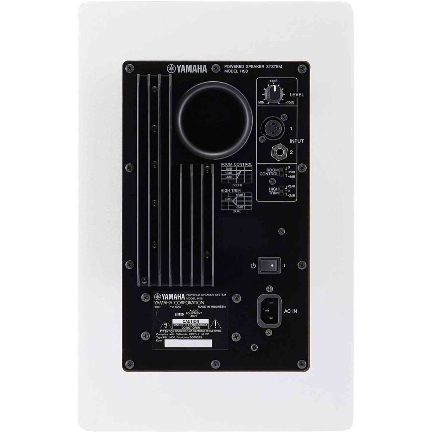 Yamaha HS8W Studio Monitor - White-MONITOR-Joondalup Music Centre