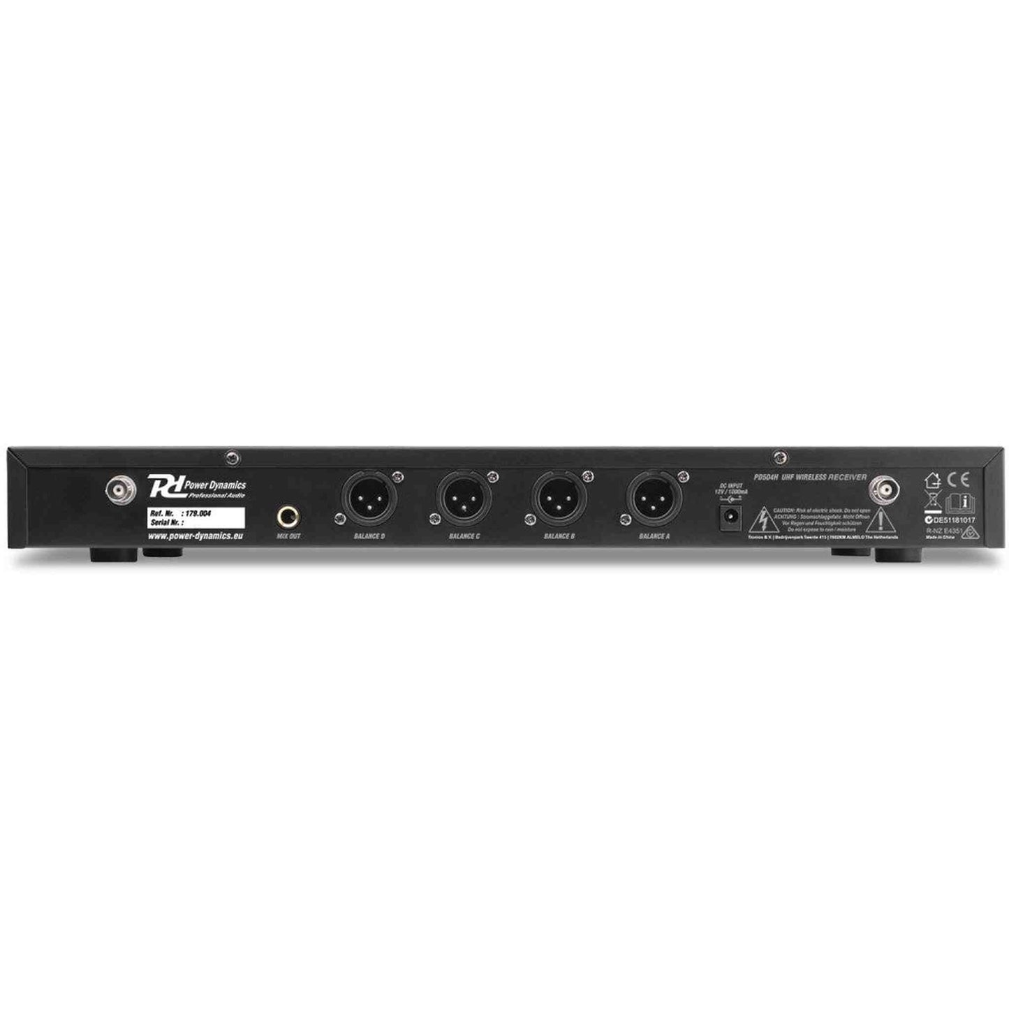 Power Dynamics PD504H - 4 Wireless Handheld Microphones Pack