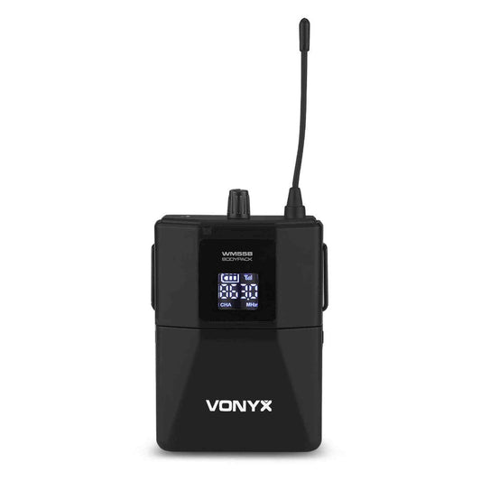 Vonyx WM55B Wireless Bodypack Microphone Set UHF