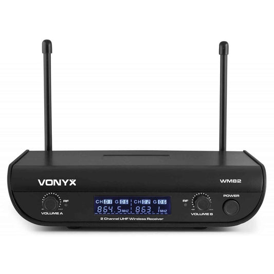 Vonyx WM82HH Dual Wireless Handheld Microphone System