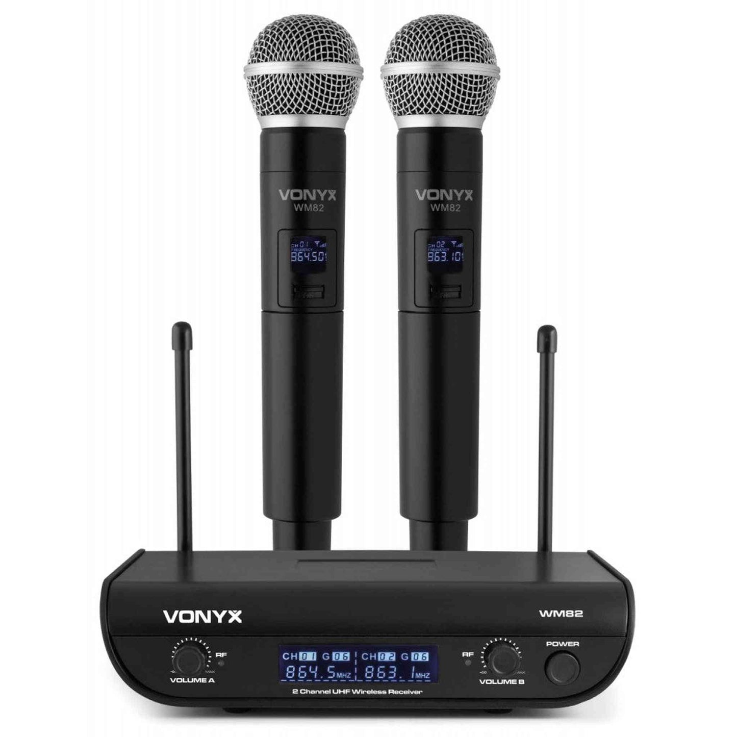Vonyx WM82HH Dual Wireless Handheld Microphone System