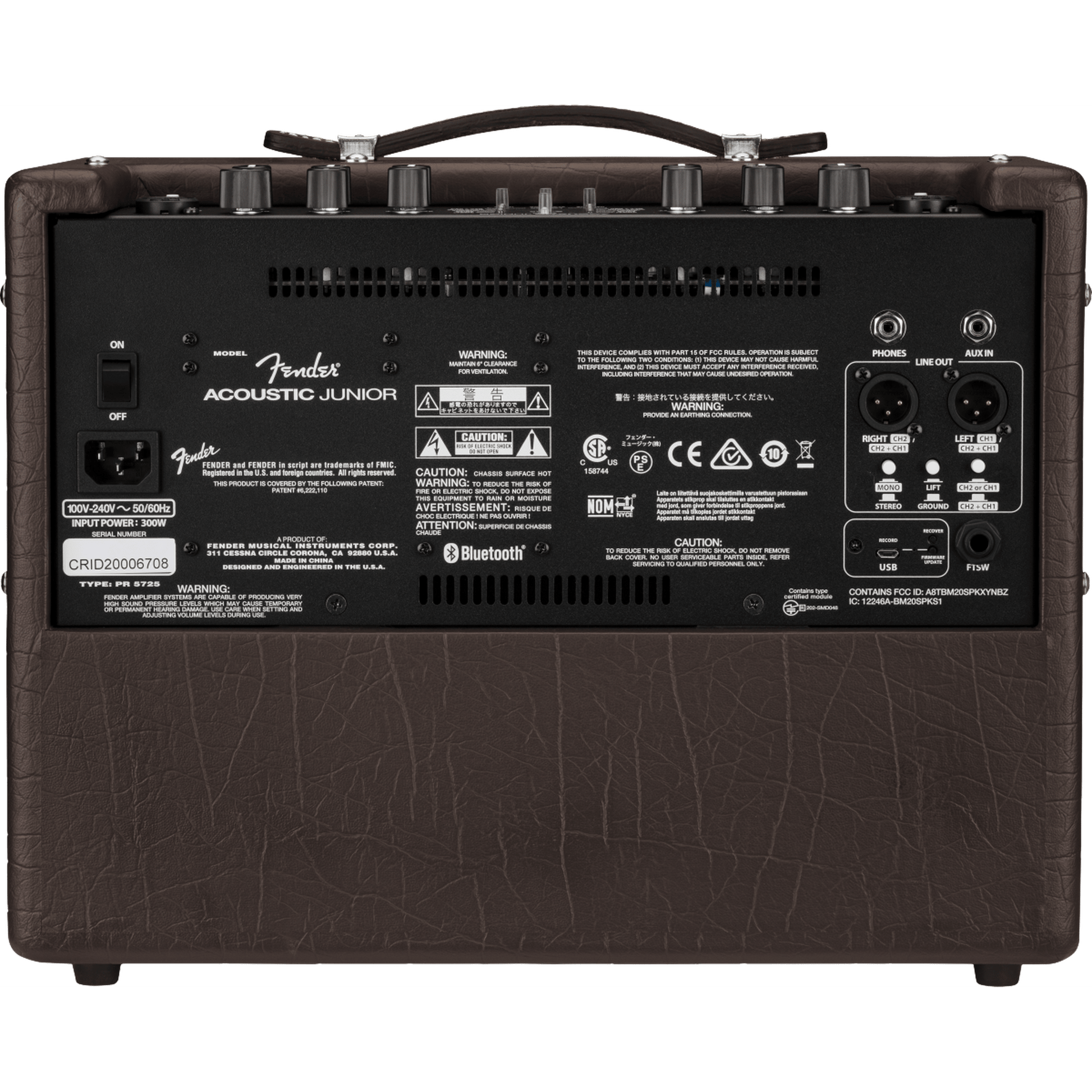 Fender Acoustic Junior Acoustic Guitar / Vocal Amplifier - Joondalup Music Centre