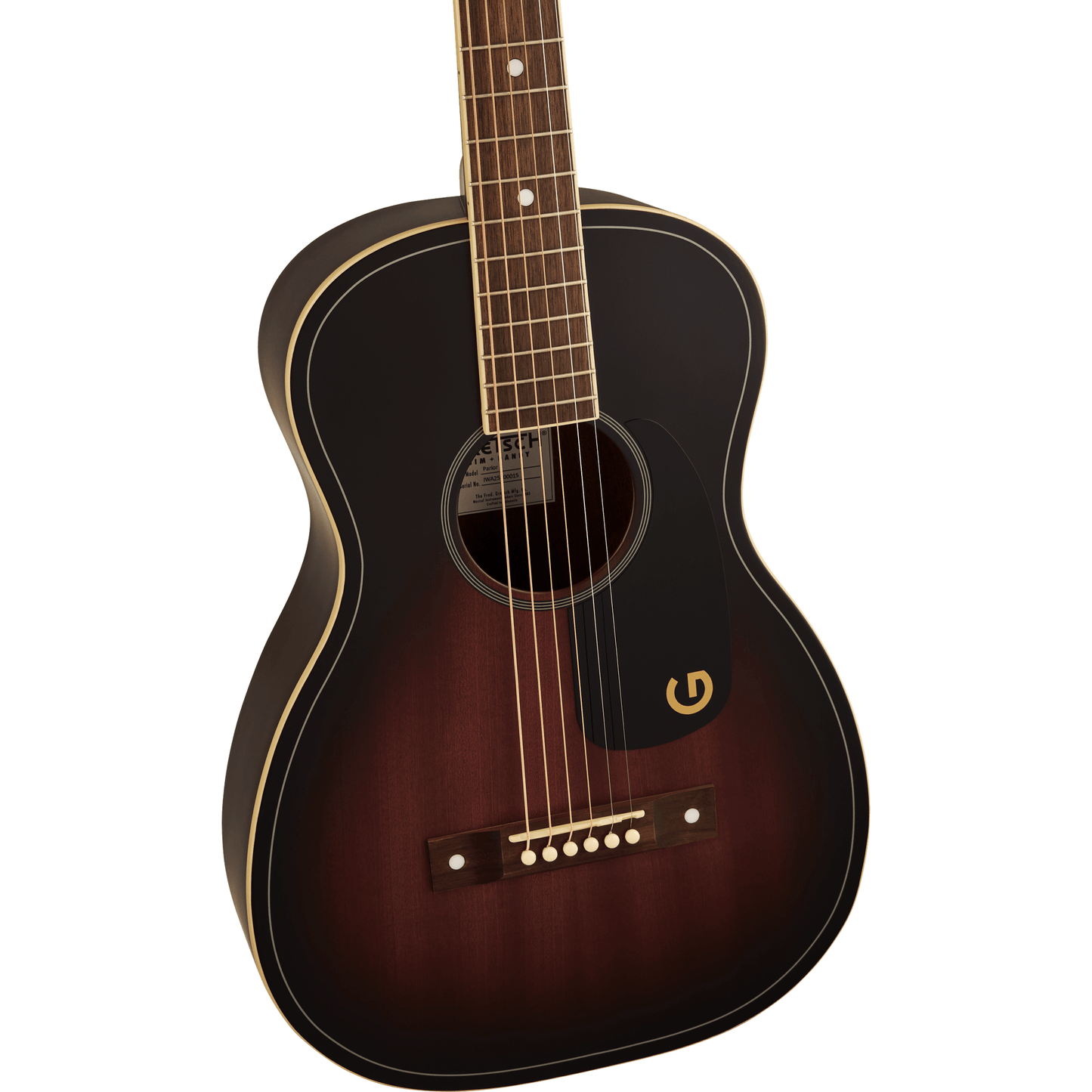 Gretsch Jim Dandy Parlour Acoustic Guitar - Deep Cherry Burst