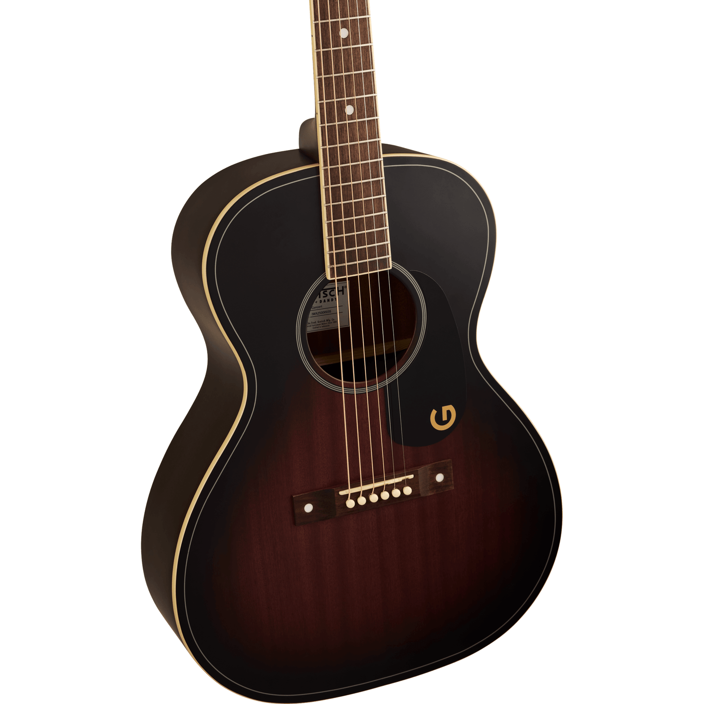 Gretsch Jim Dandy Concert Acoustic Guitar - Deep Cherry Burst