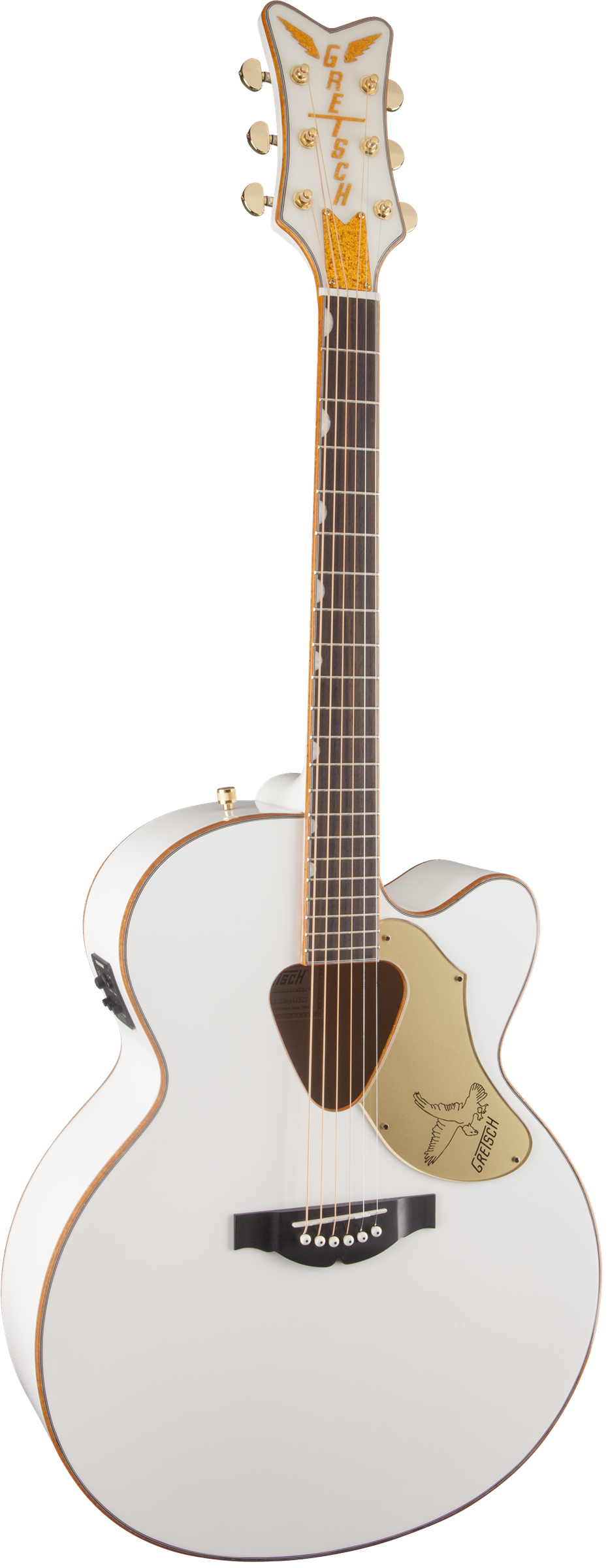 Gretsch G5022CWFE Rancher Falcon Jumbo Cutaway Acoustic Guitar - White