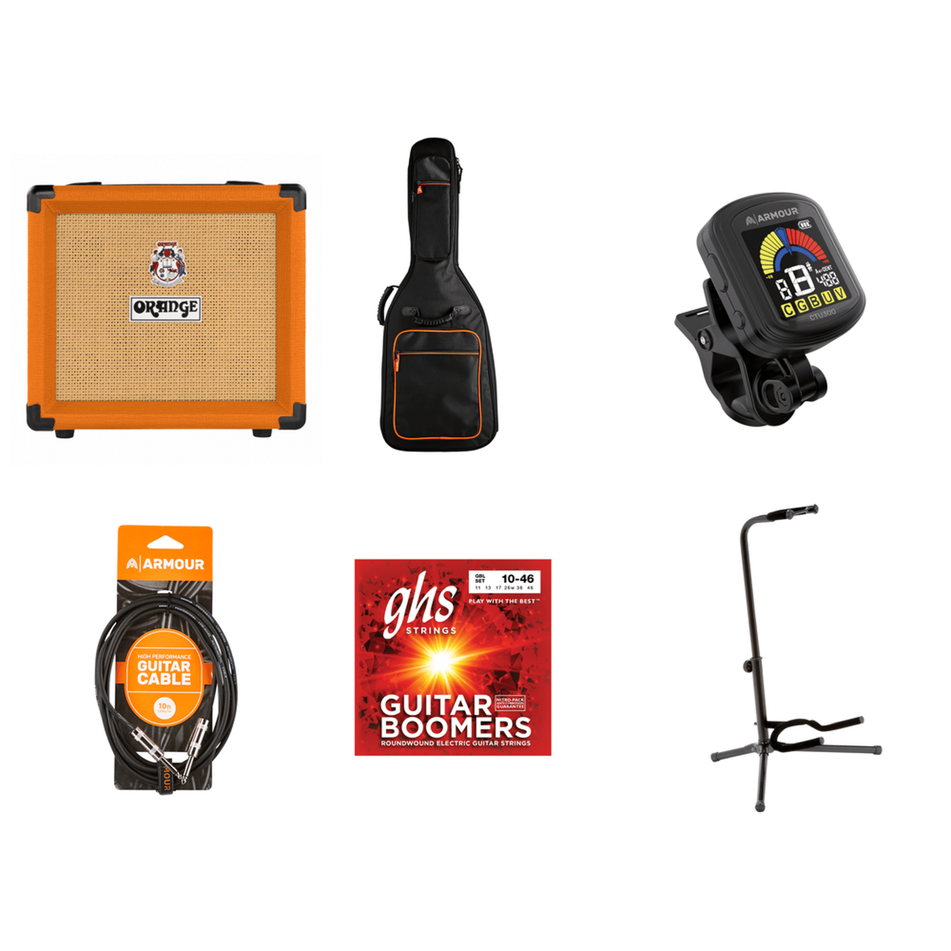 Armour Orange Electric Guitar Add On Pack - Joondalup Music Centre