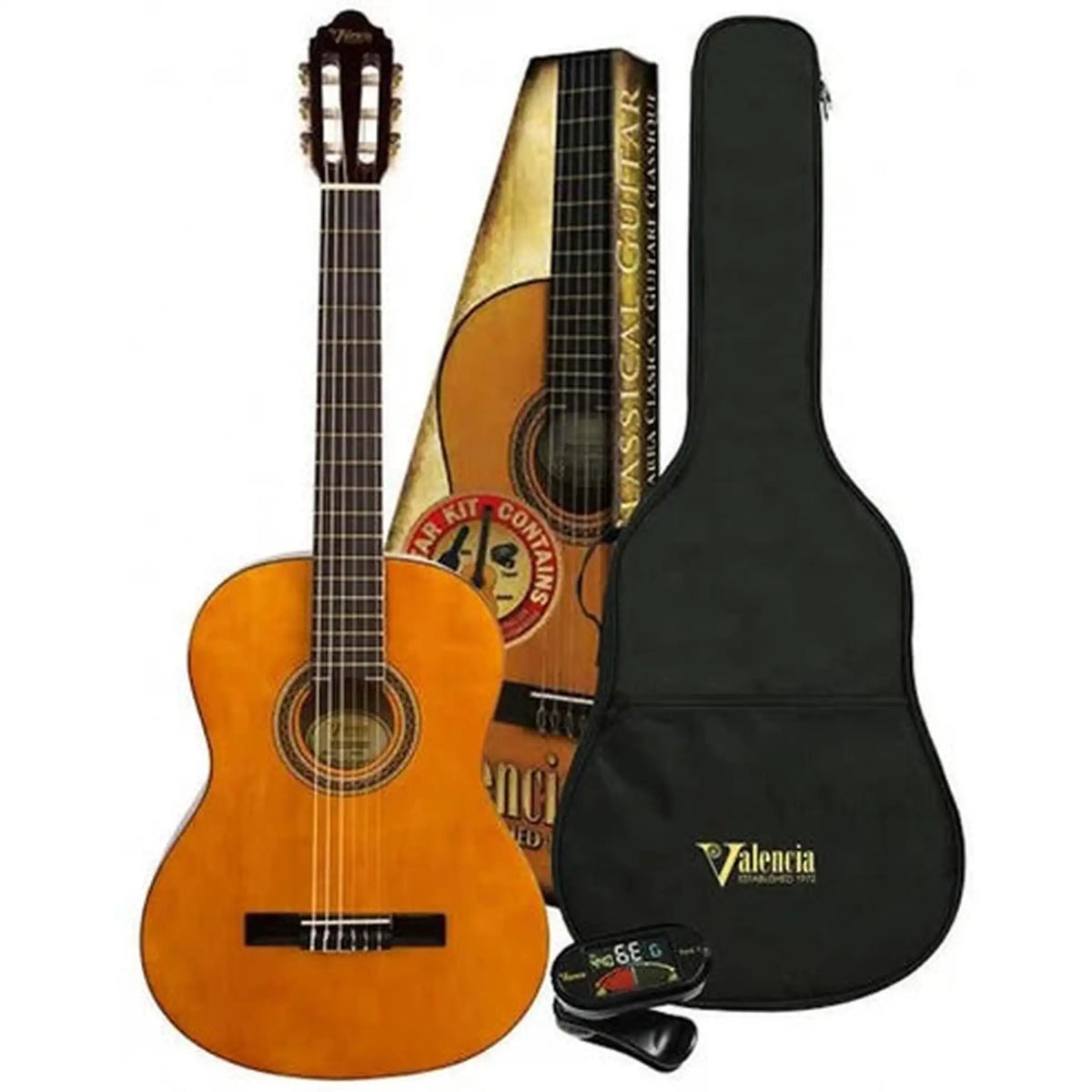 Valencia VC103K 3/4 Size Classical Guitar Package