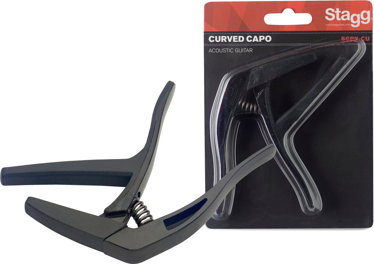 STAGG CURVED TRIGGER CAPO - Joondalup Music Centre