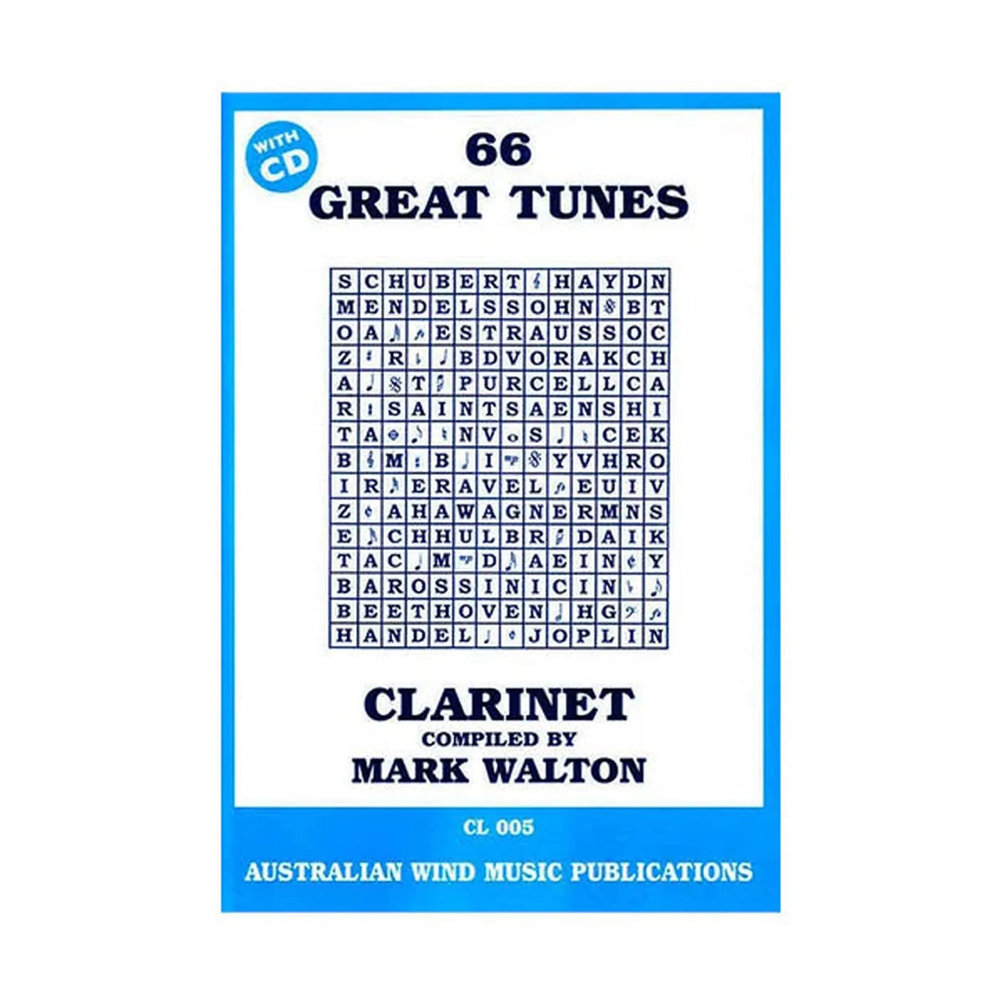 66 Great Tunes Clarinet Bk/CD - Joondalup Music Centre