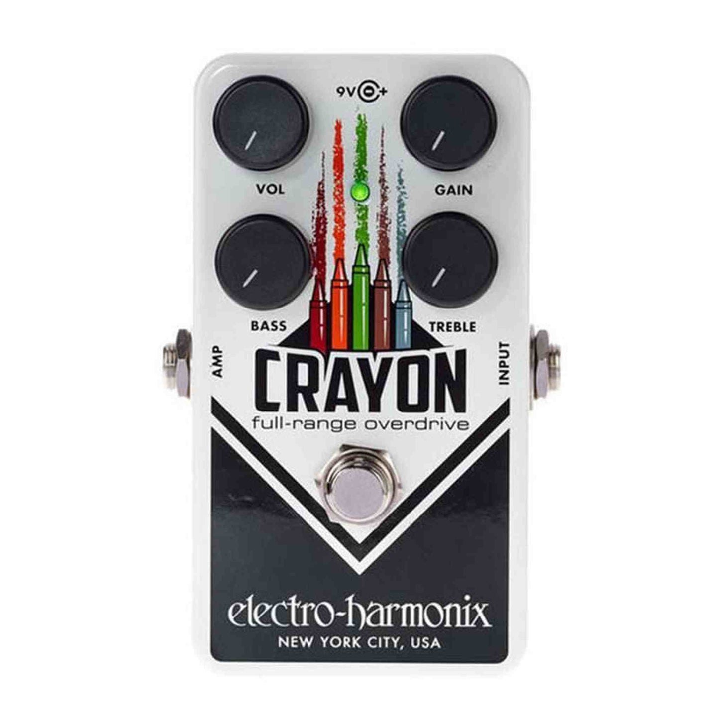 Electro Harmonix Crayon 69 Vertical Green Full Range Overdrive Effects Pedal