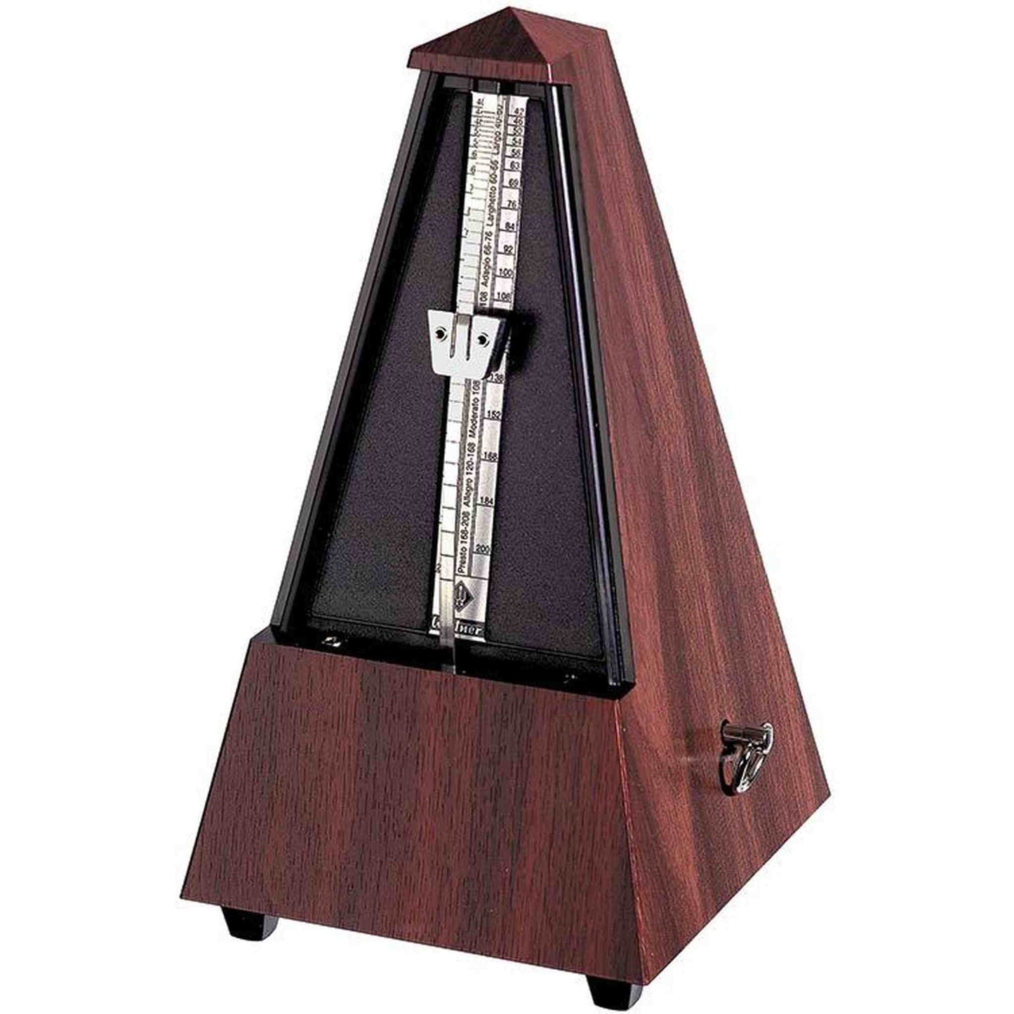 Wittner 855 Series Metronome with Bell in Mahogany Grain Finish