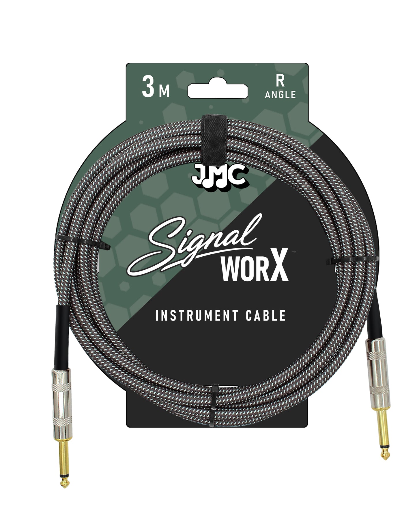 JMC SoundWorx 3m Instrument Cable J/J - Grey