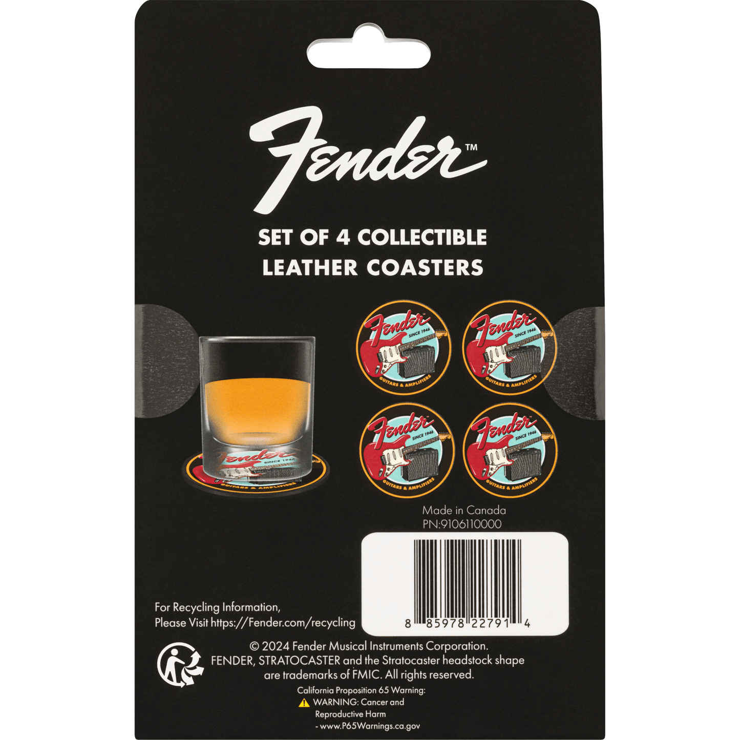 Fender 1946 Guitars & Amps Coaster Set