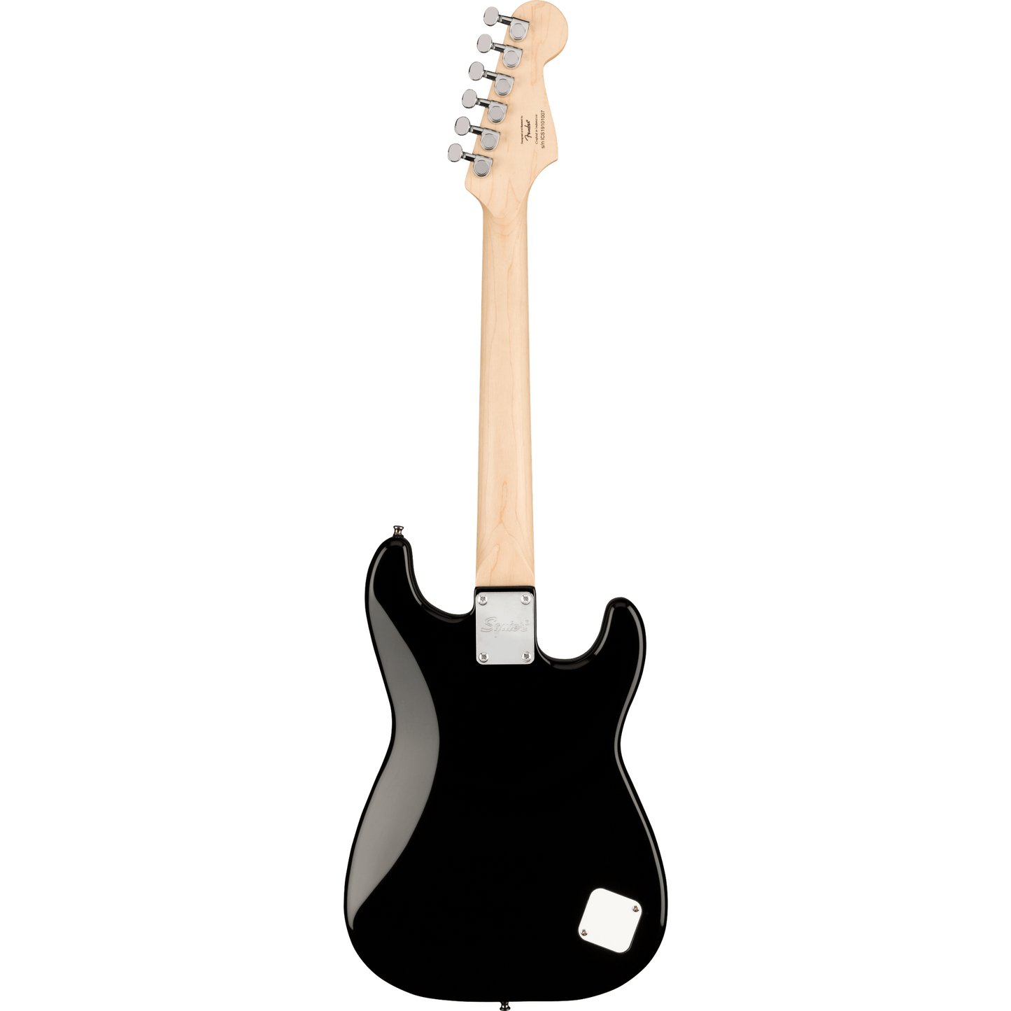 Squier Mini Stratocaster Electric Guitar Left Handed 3/4 Size - Black-ELECTRIC GUITAR-Joondalup Music Centre