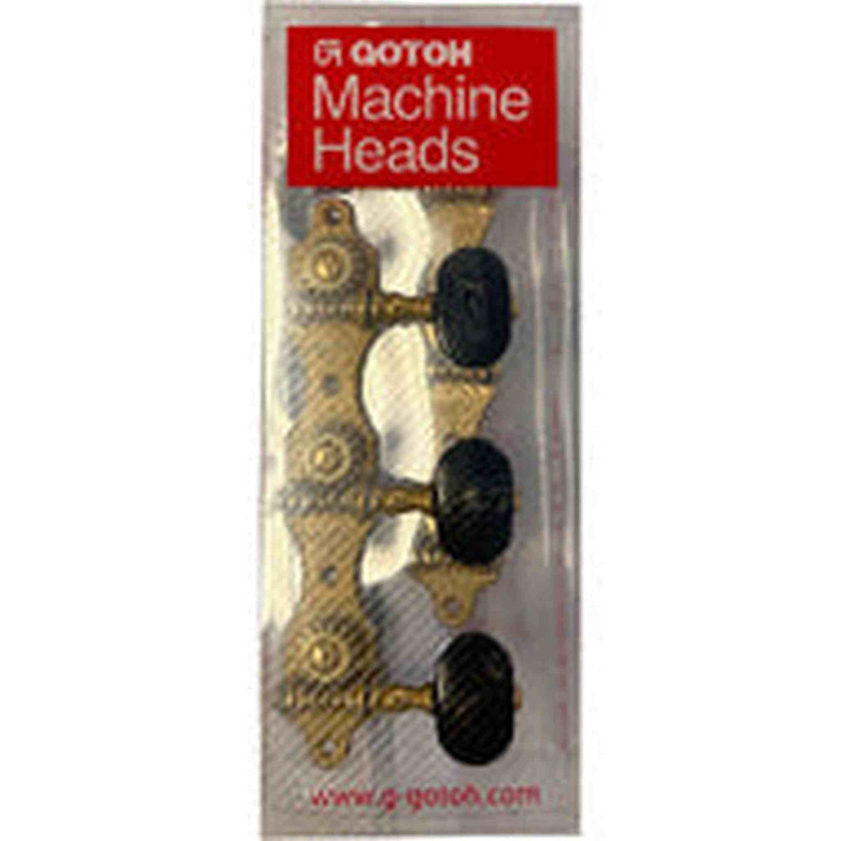 Gotoh 35ARB510-QC Classical Guitar Tuning Machines on Decorative Plate in Matt Gold Finish (3+3)