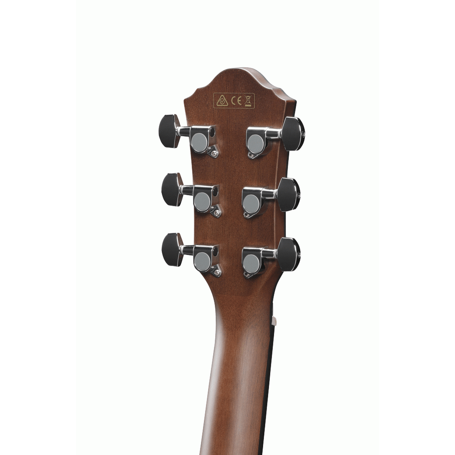 Ibanez AEG70L Left-Handed Acoustic Guitar - Tiger Burst High Gloss - Joondalup Music Centre neck back