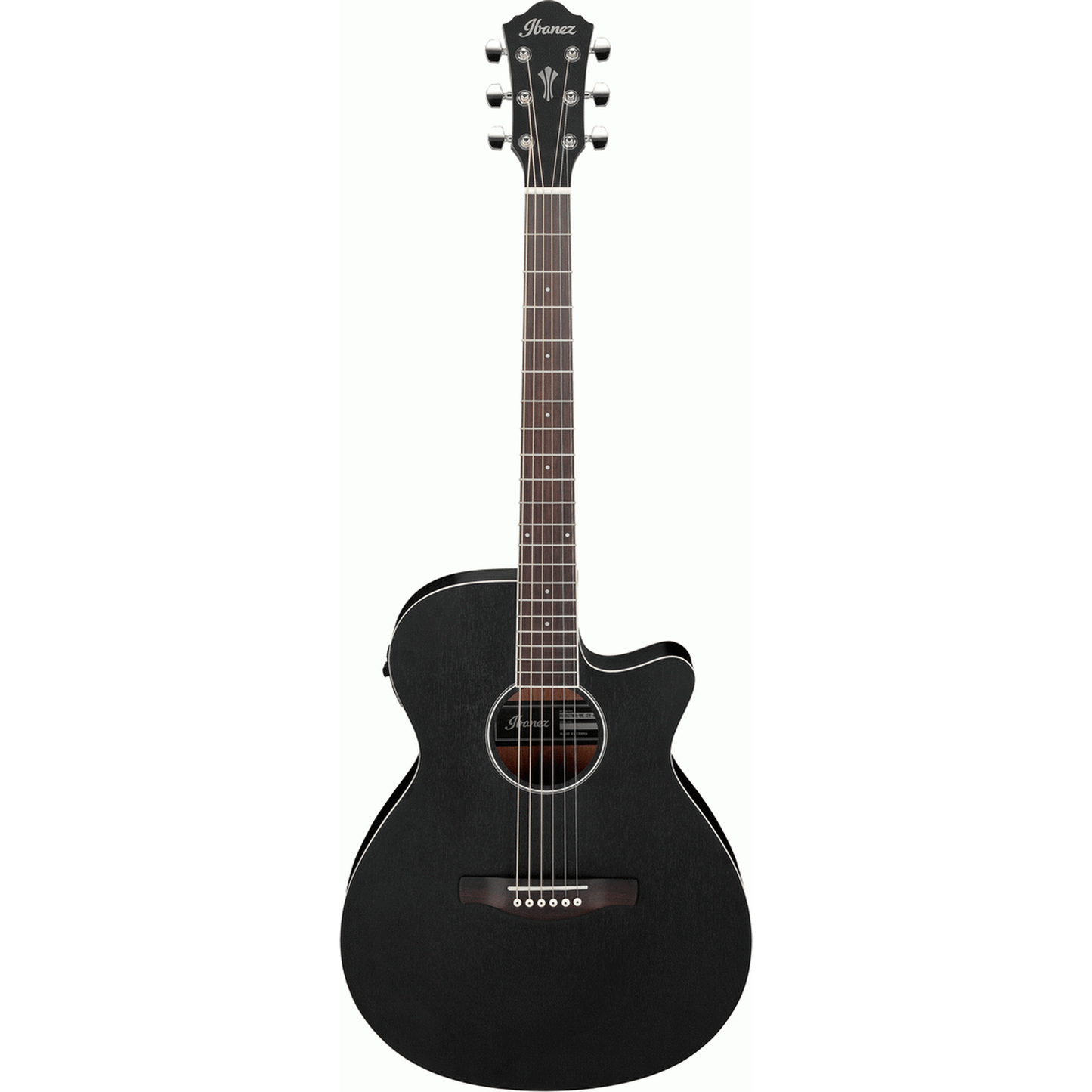 Ibanez AEG7MH Acoustic Guitar - Weatherd Black Open Pore