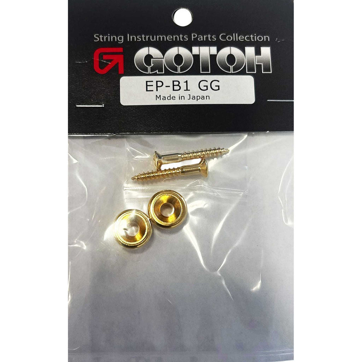 Gotoh EP-B1 Strap Buttons with Screws in Gold Finish (Pk-2)