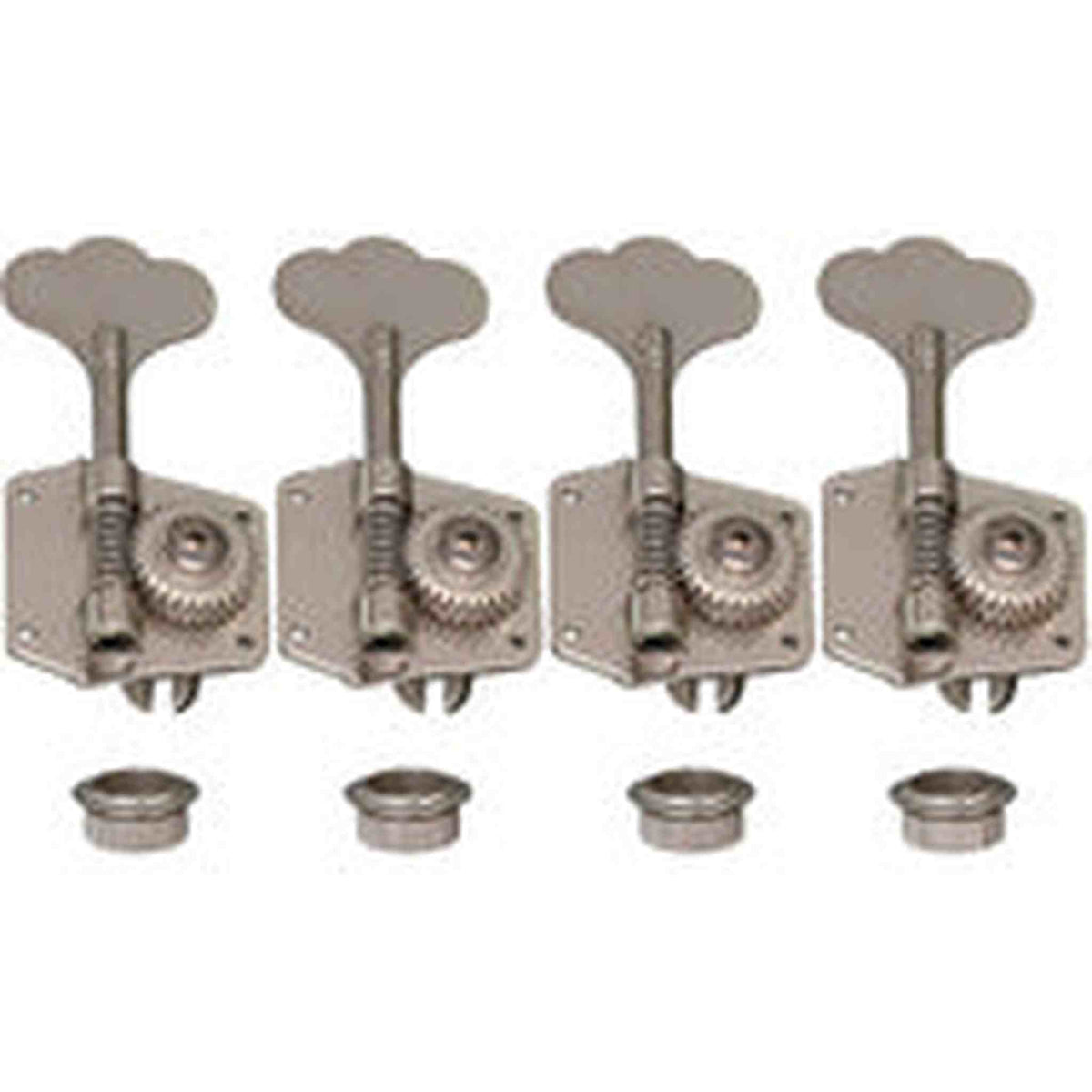 Gotoh GB640 RES-O-LITE Series Bass Guitar Tuning Machines in Nickel Finish (4-inline)
