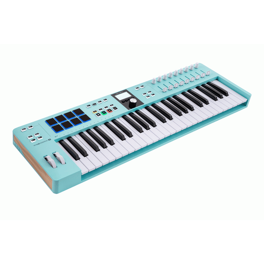 Arturia KeyLab Essential MK3 49-Key Keyboard Controller - Aquamarine side