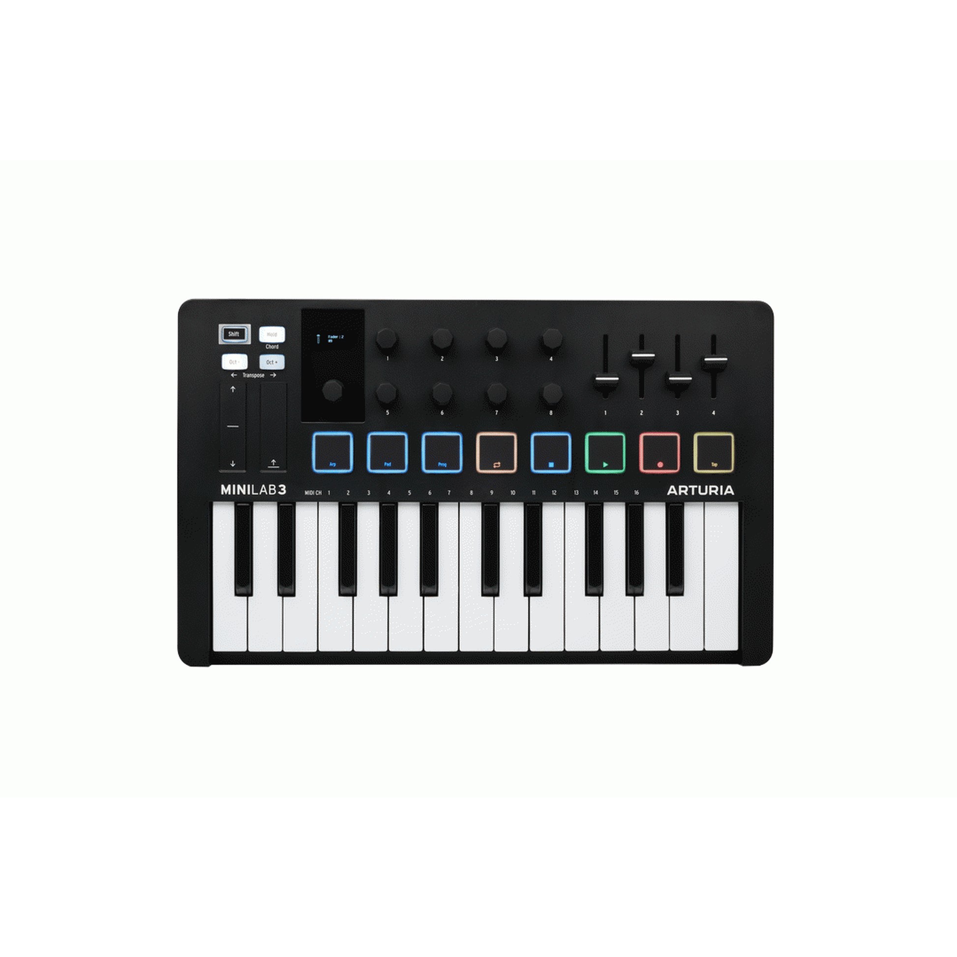 Arturia MiniLab Mk3 25-Key Universal MIDI Controller - Black - Joondalup Music Centre