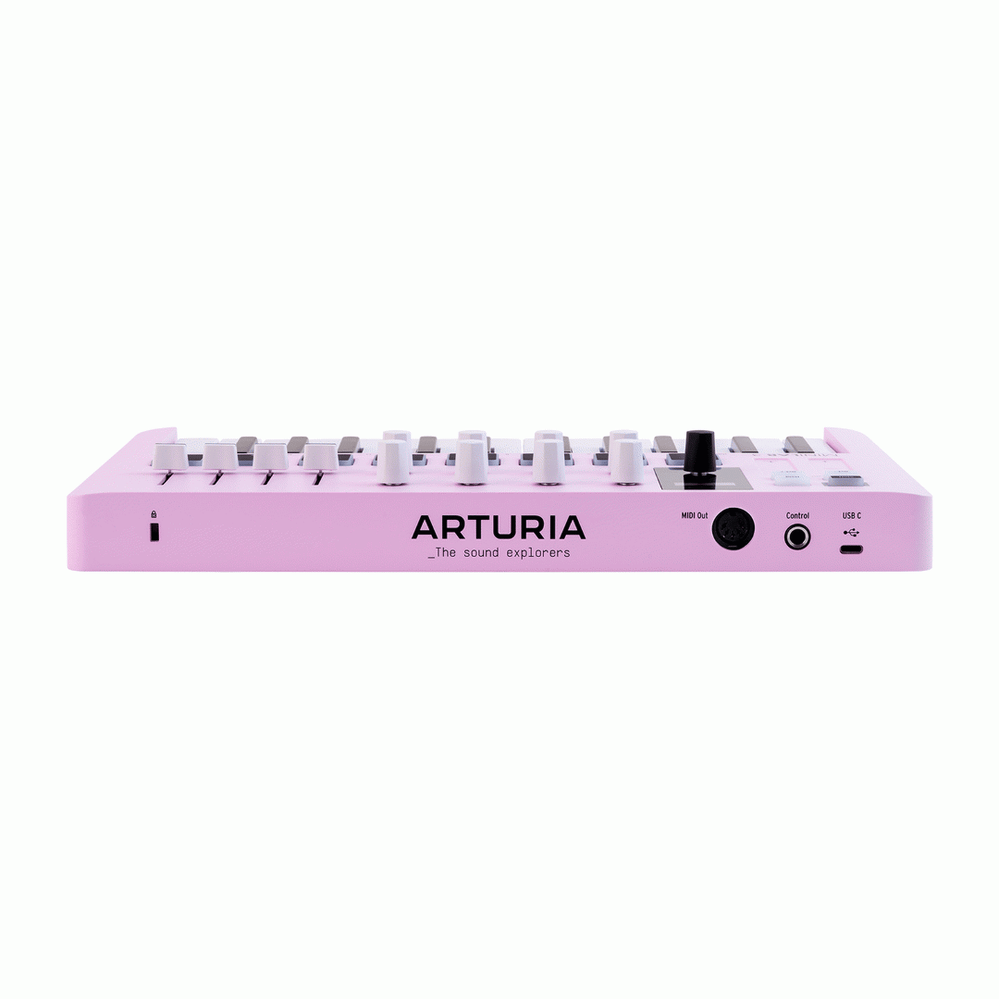 Arturia Minilab MK3 25-Note Controller Keyboard - Rose Quartz Limited Edition plugs