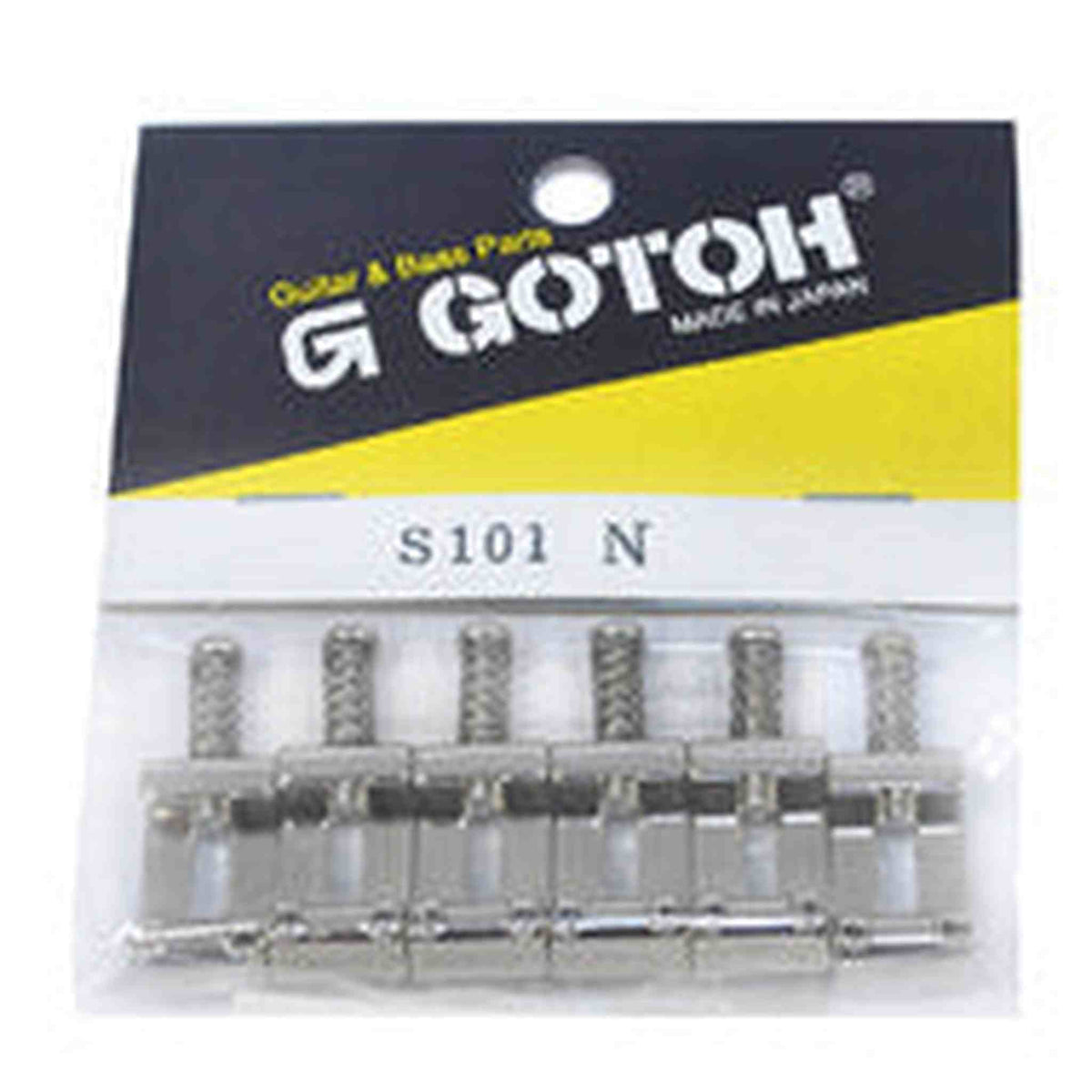 Gotoh S101 Series Bent-steel 11.3mm Electric Guitar Saddles in a Nickel finish (Set of 6)