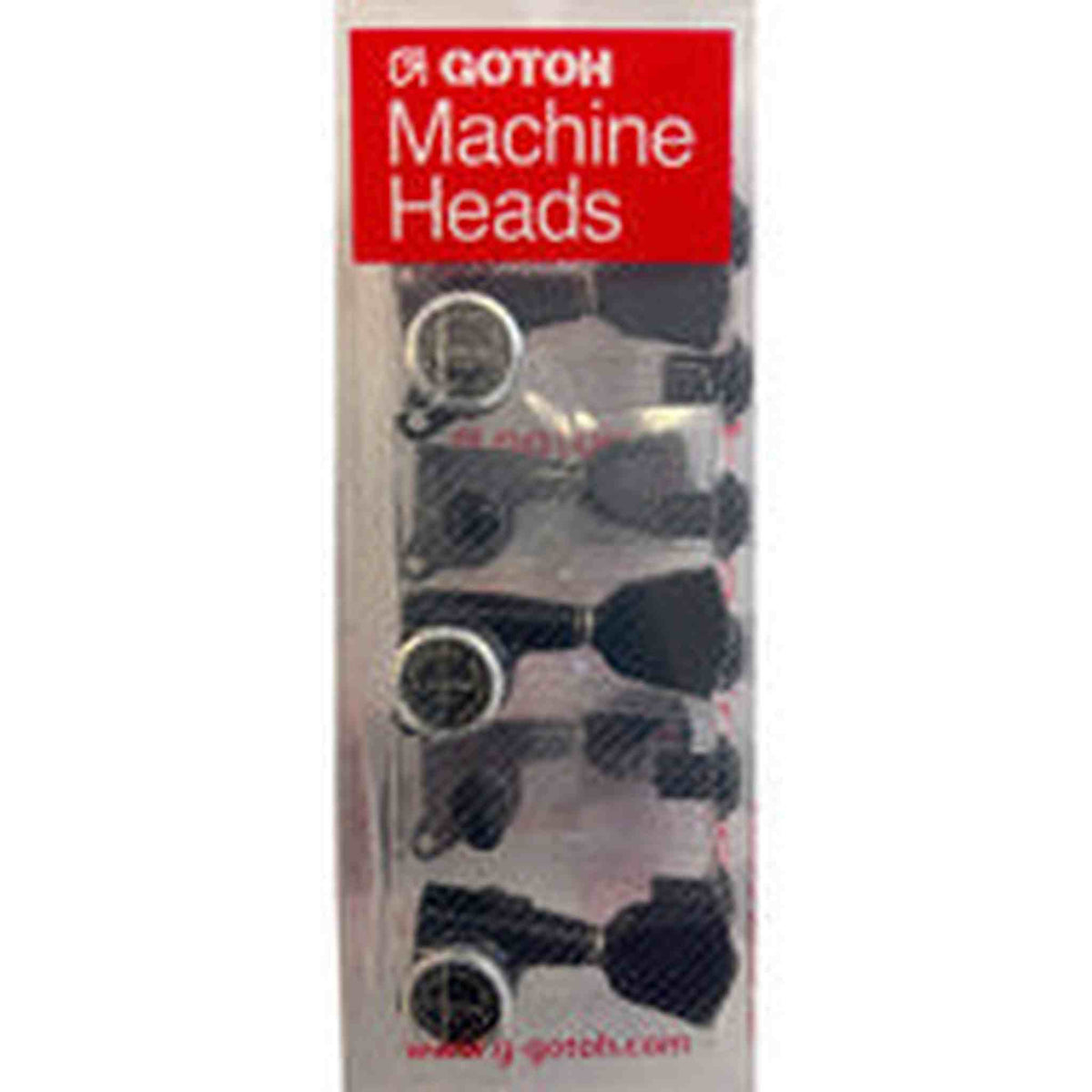 Gotoh SG381 Magnum Lock Traditional Series Guitar Tuning Machines in Black Finish (3+3)
