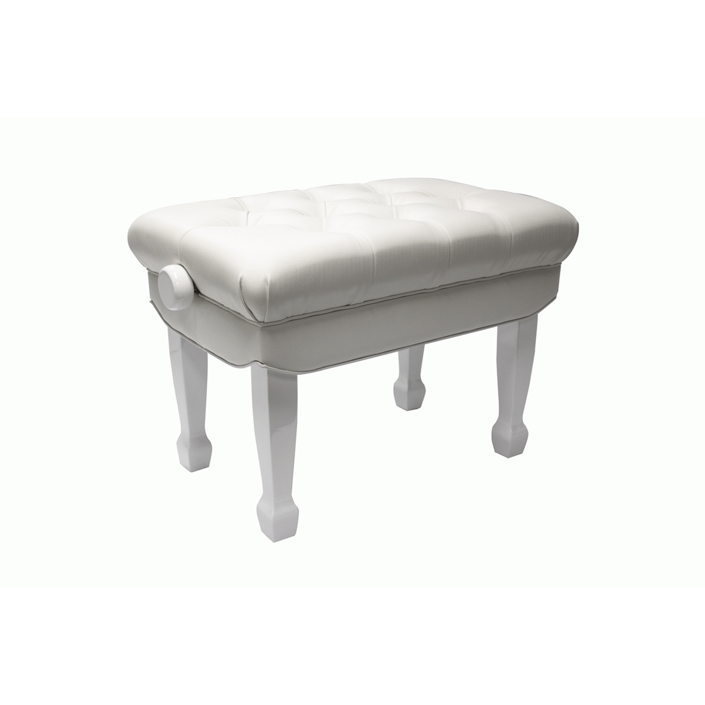 Beale BPB330WH Deluxe Grand Piano Bench - White-PIANO & KEYBOARD-Joondalup Music Centre