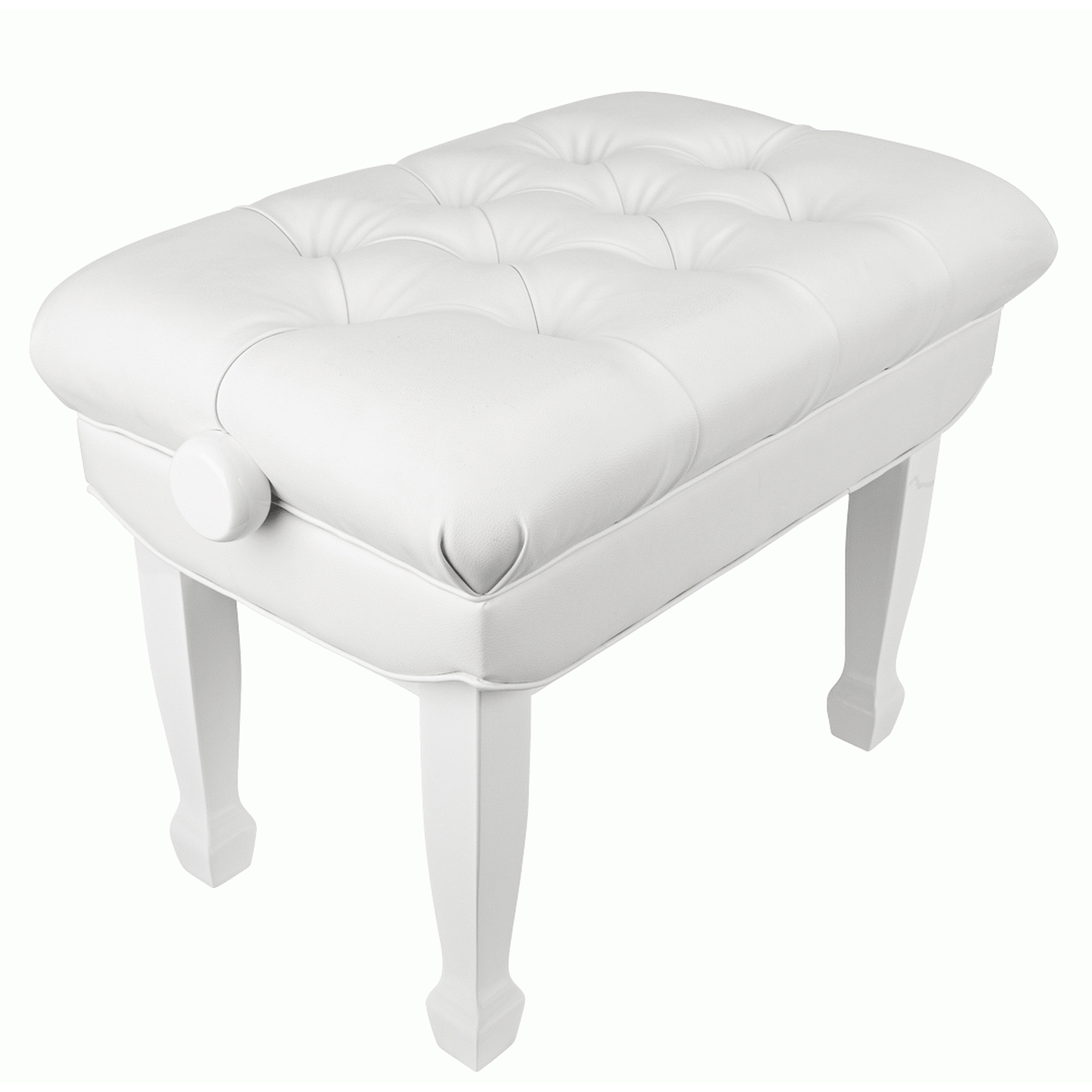 Beale BPB330WH Deluxe Grand Piano Bench - White-PIANO & KEYBOARD-Joondalup Music Centre