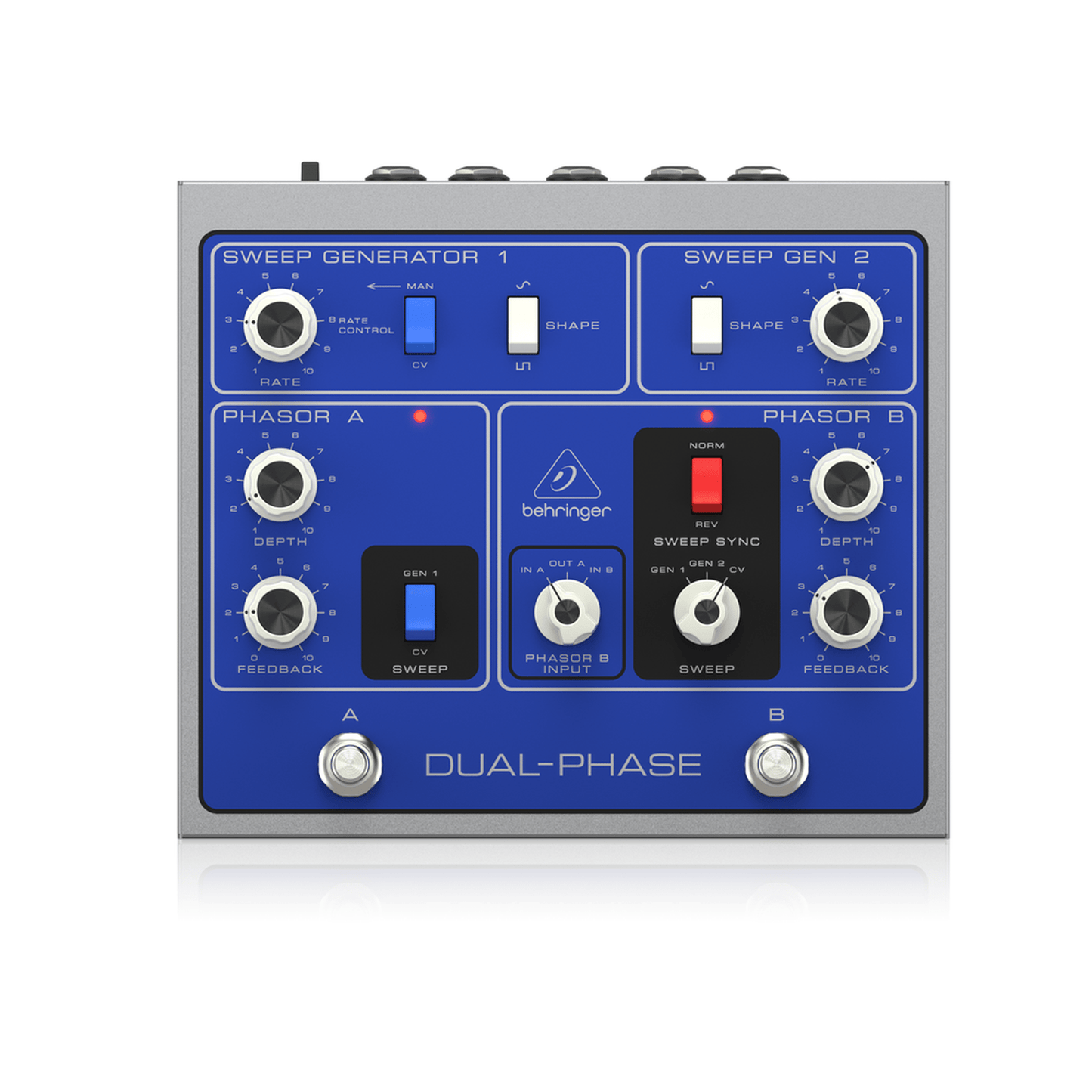 Behringer Dual-Phase Analog Phase Shift Effects Pedal from Joondalup Music Centre
