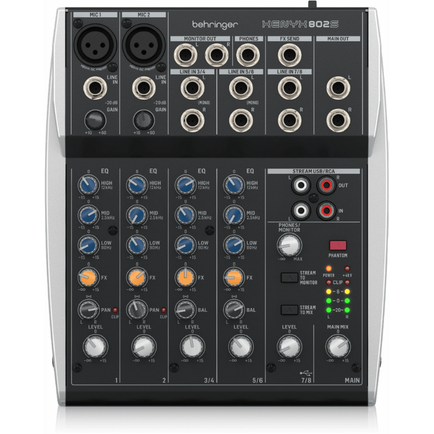 Behringer Xenyx 802S 8 Channel Mixer With USB from Joondalup Music Centre