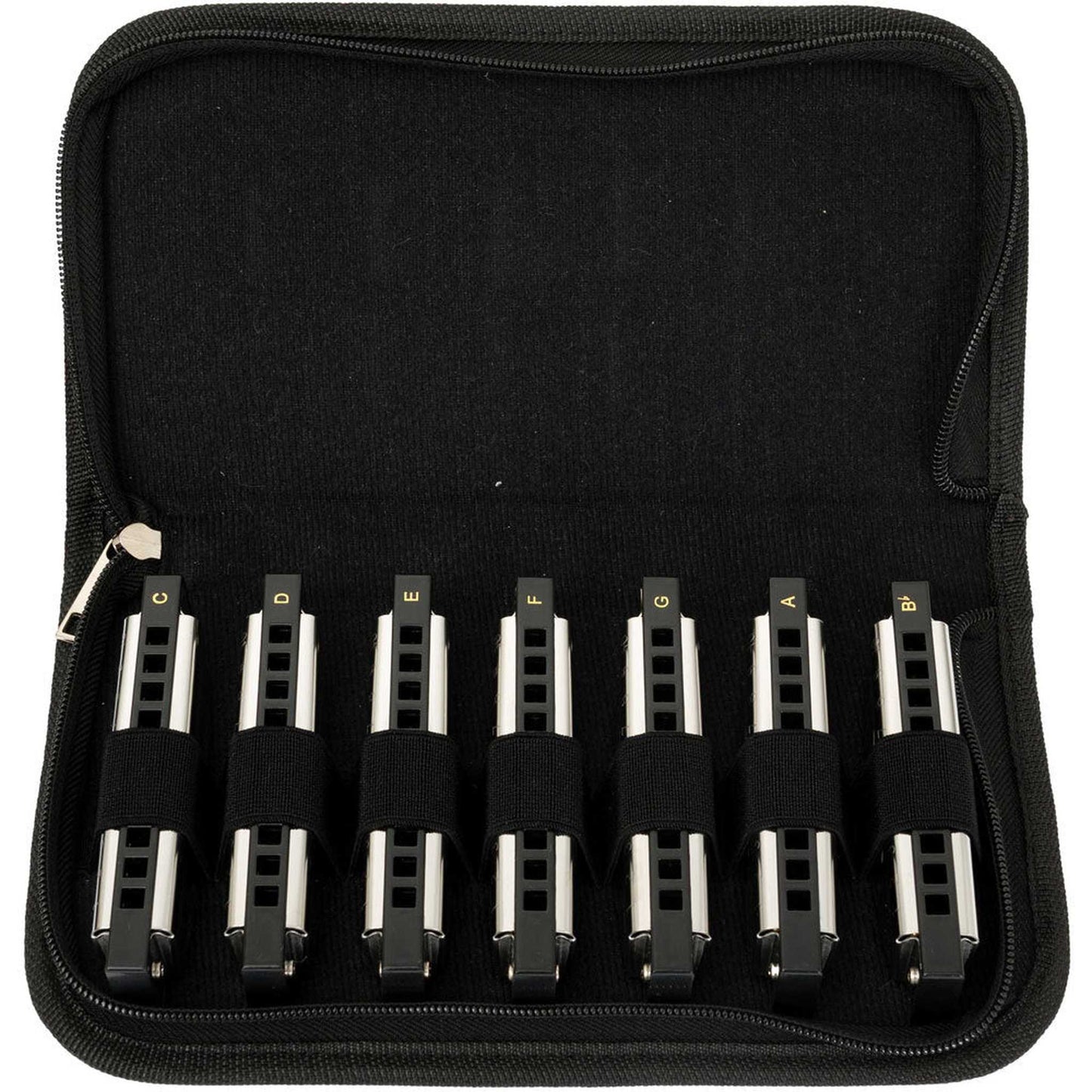 Cascha 7-Pce Blues Harmonica Set (A, Bb, C, D, E, F, G)-HARMONICA-Joondalup Music Centre