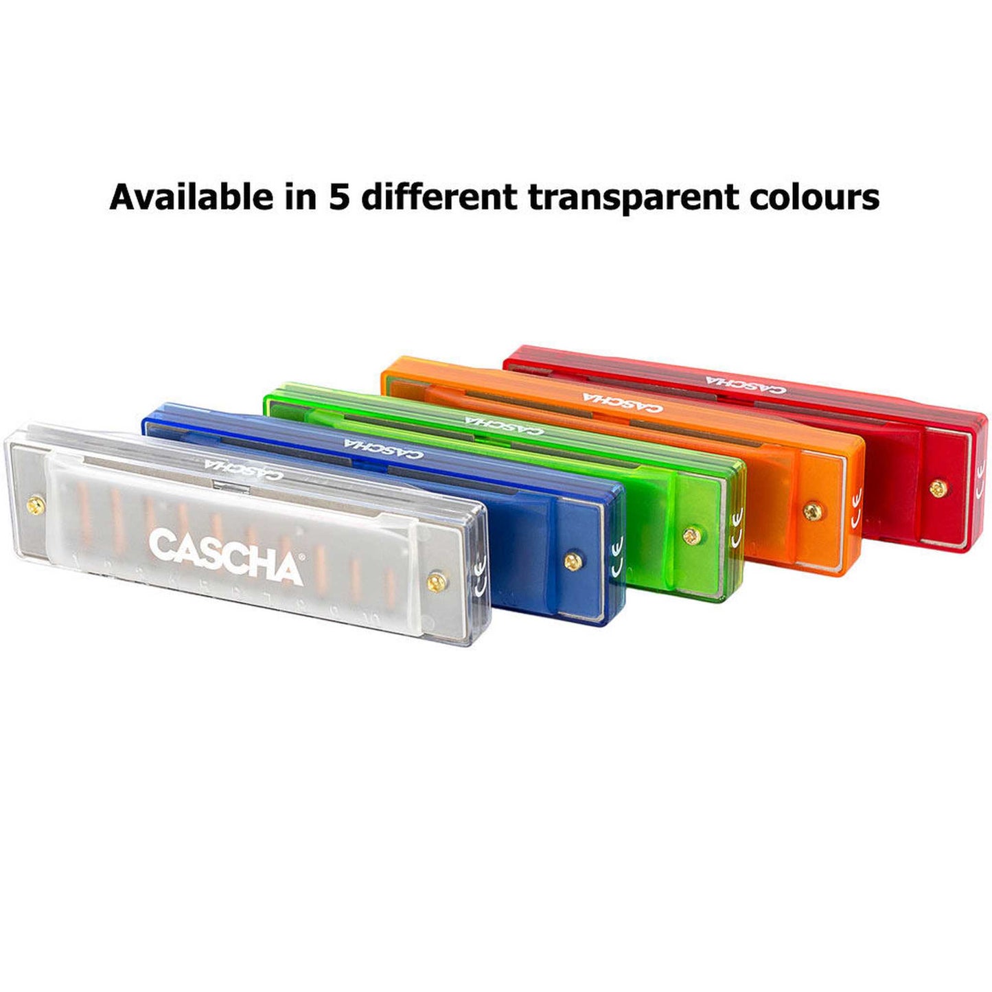 Cascha Fun Series 10-Hole Diatonic Harmonica - Transparent Green - Key of C