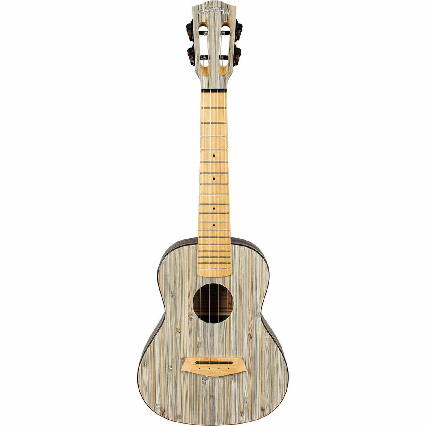 Cascha Bamboo Series Concert Ukulele - Graphite Finish