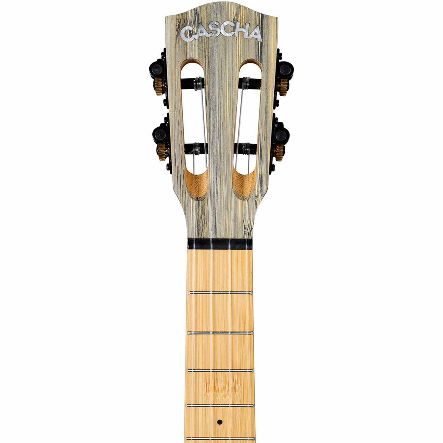 Cascha Bamboo Series Concert Ukulele - Graphite Finish