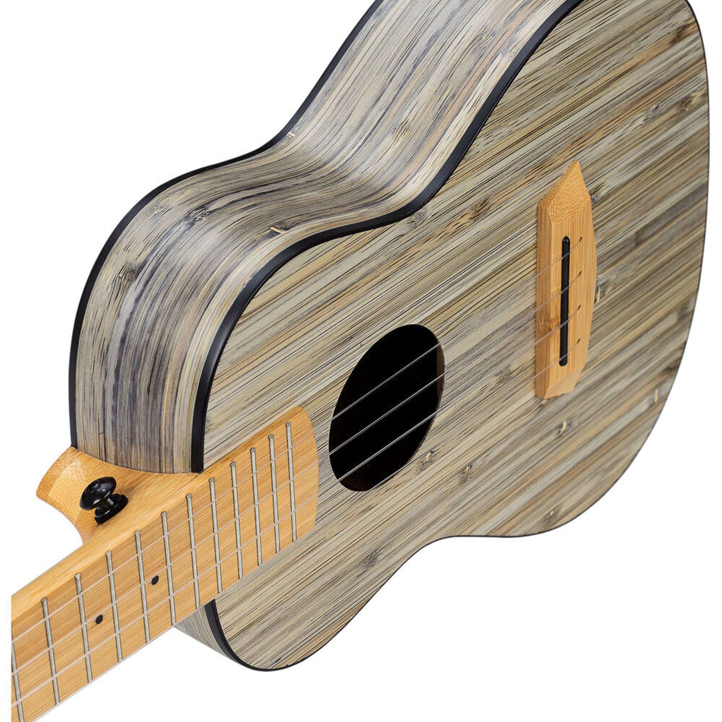 Cascha Bamboo Series Concert Ukulele - Graphite Finish