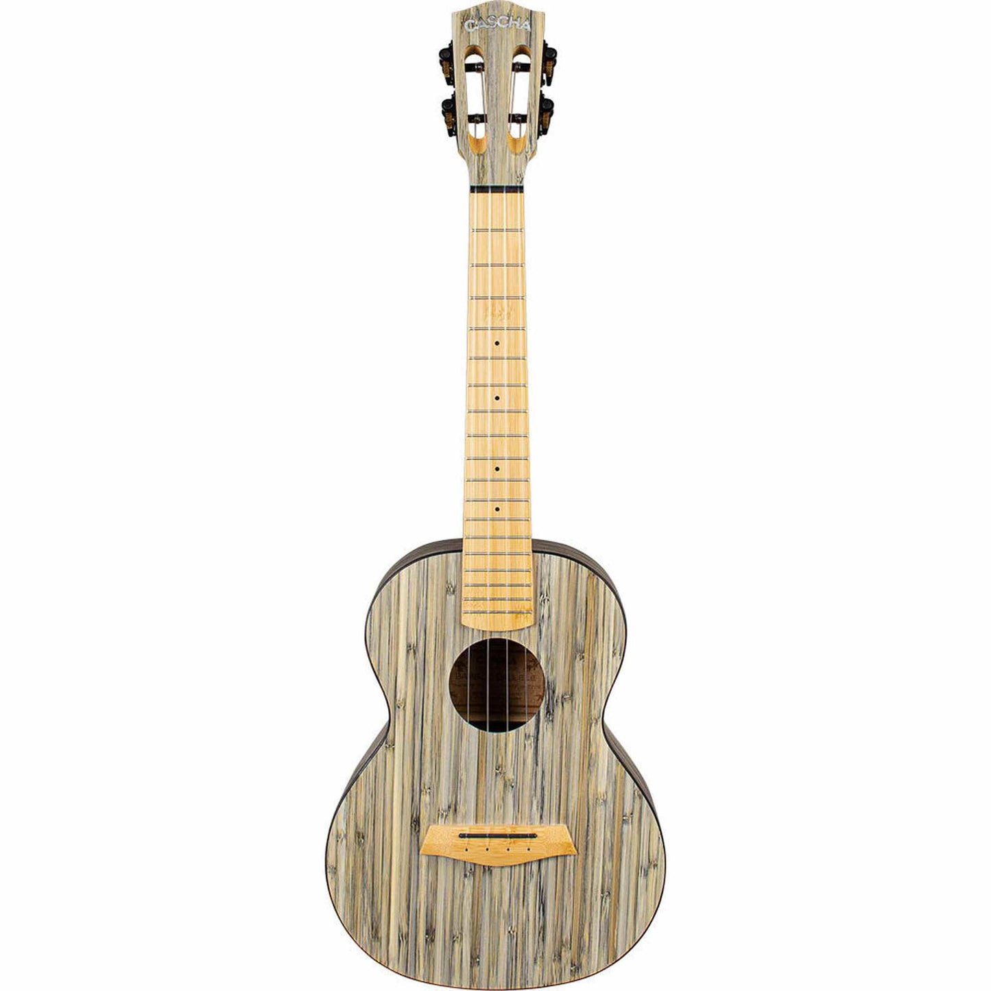 Cascha Bamboo Series Tenor Ukulele - Graphite Finish