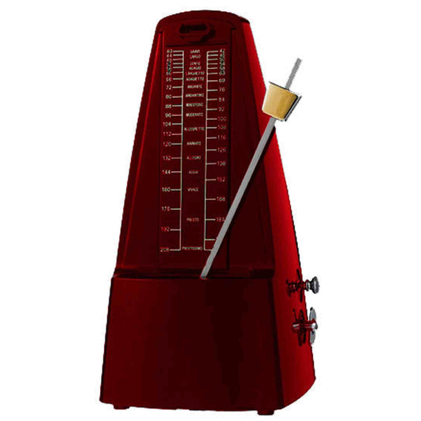 Cherry Metronome with Metal Mechanism & Bell - Red